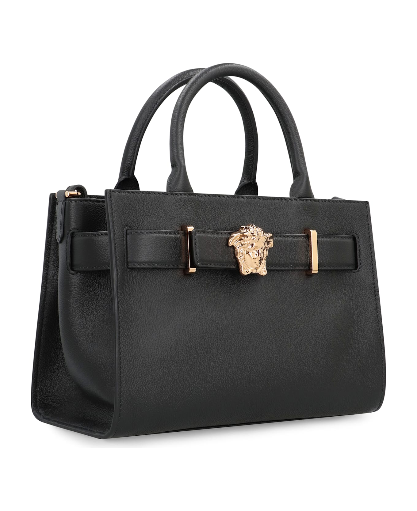 Versace Small Leather Tote - black