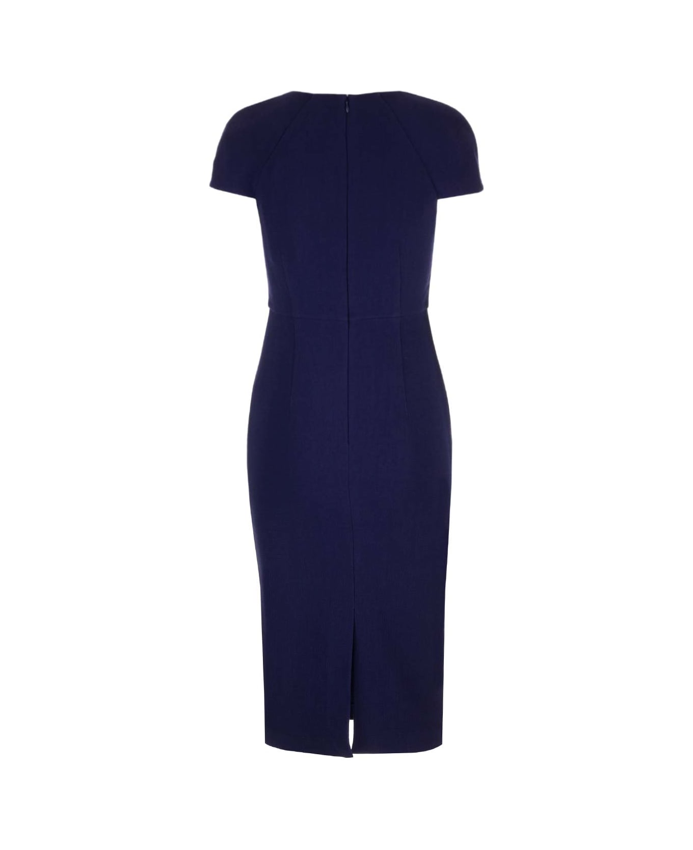 Roland Mouret Wool Cady Midi Dress - Blue