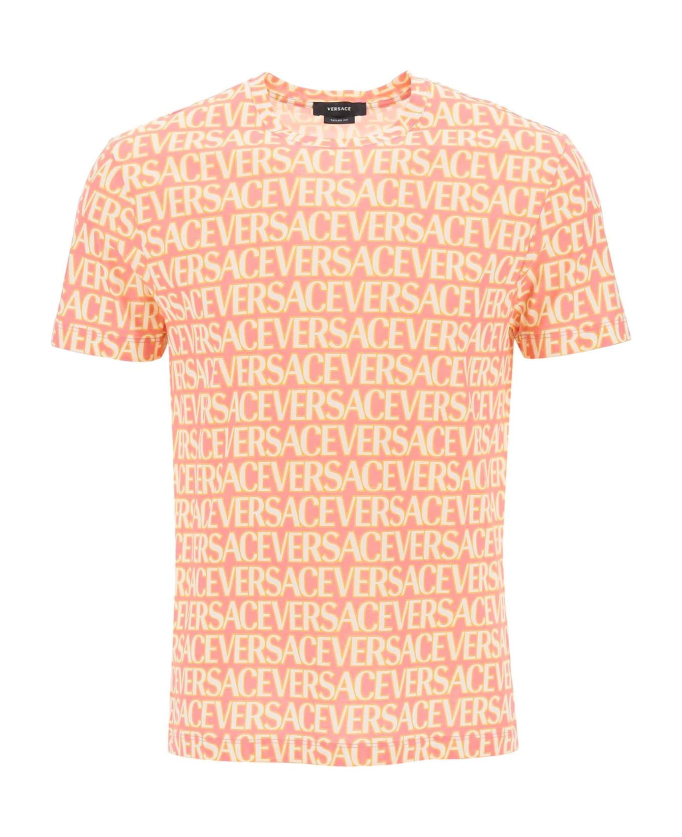 Versace Allover T-shirt - PINK IVORY (White) シャツ