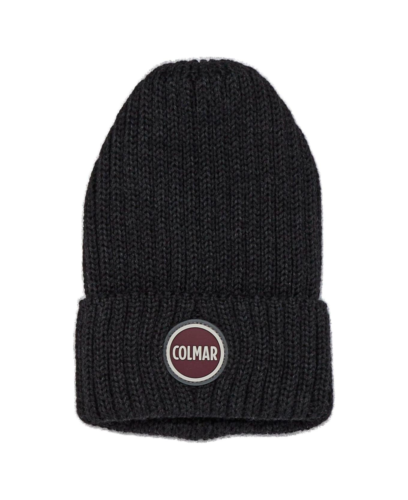 Colmar Logo-patch Knitted Beanie - Antracite 帽子