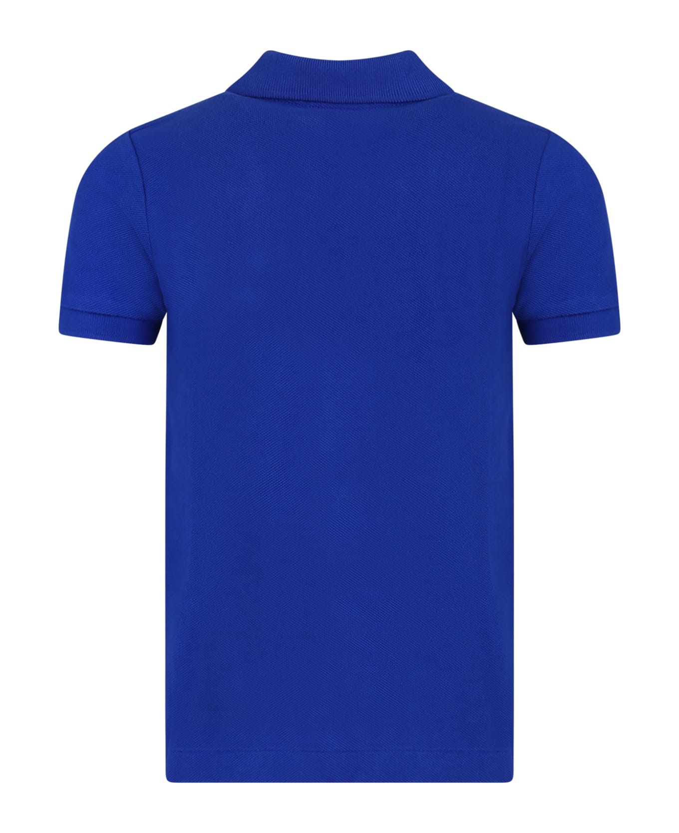 Ralph Lauren Blue Polo Shirt For Boy With Polo Bear - Blue