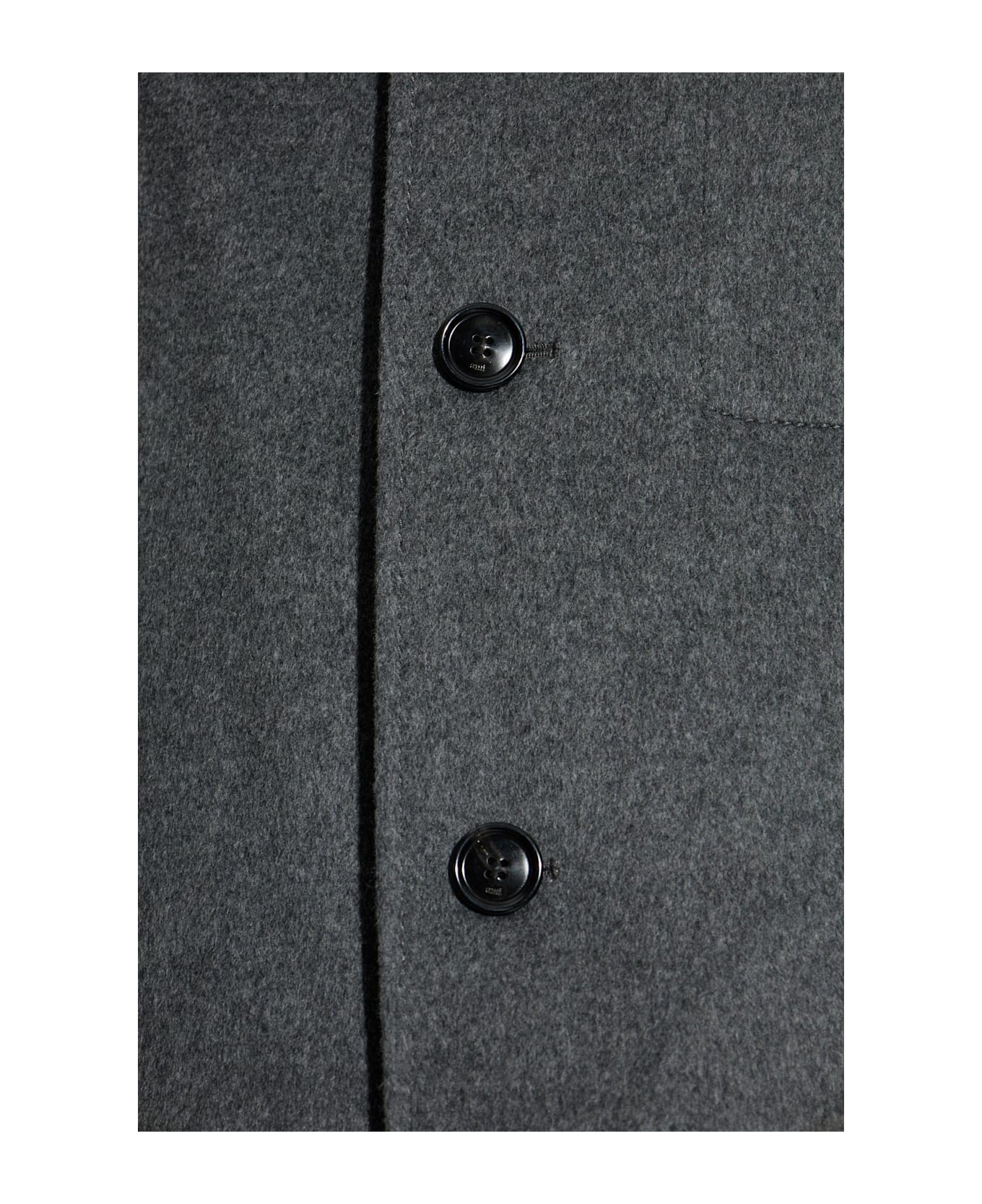 Ami Alexandre Mattiussi Wool Coat - GREY