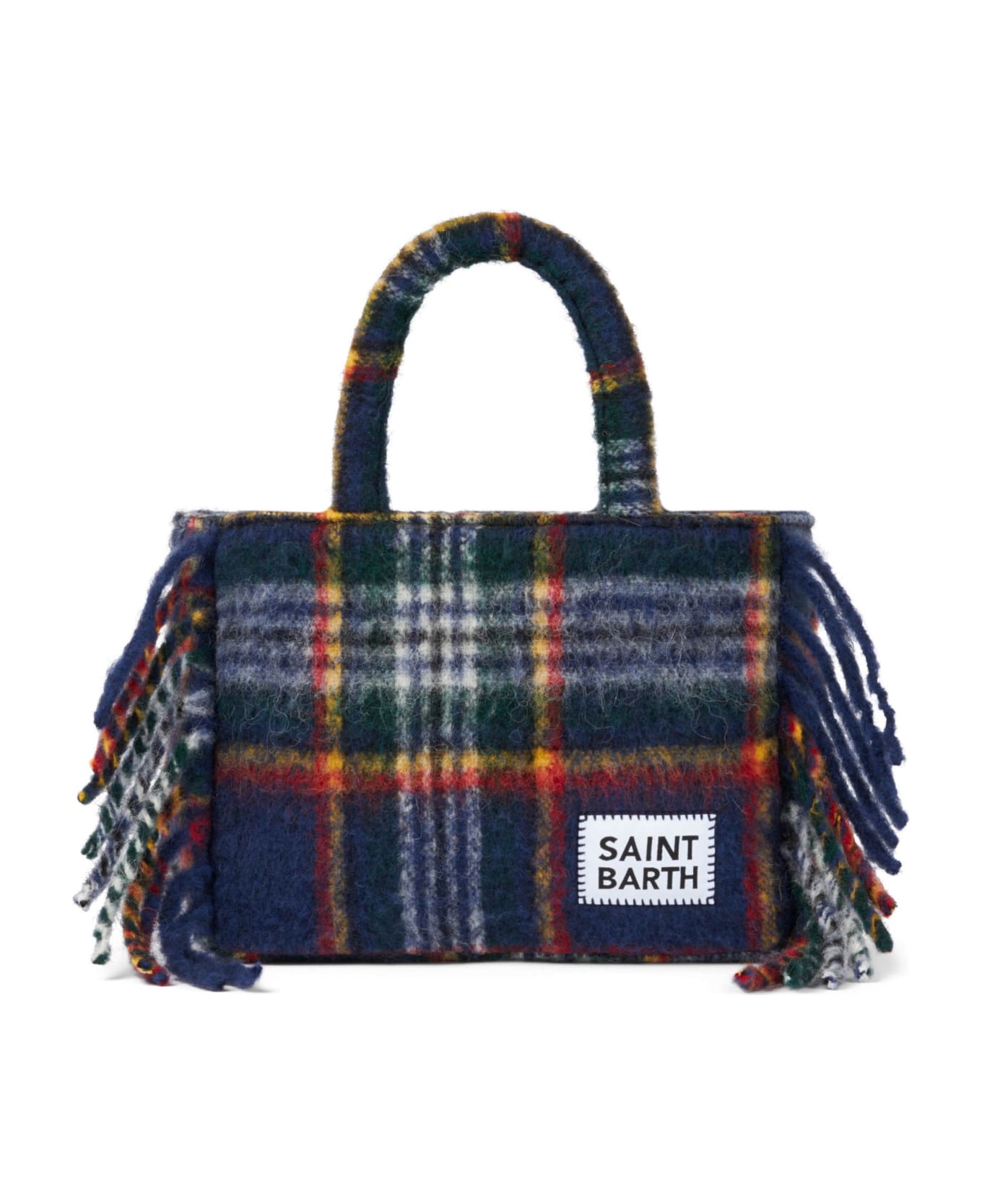 MC2 Saint Barth Colette Blanket Handbag With Tartan Print - MULTICOLOR