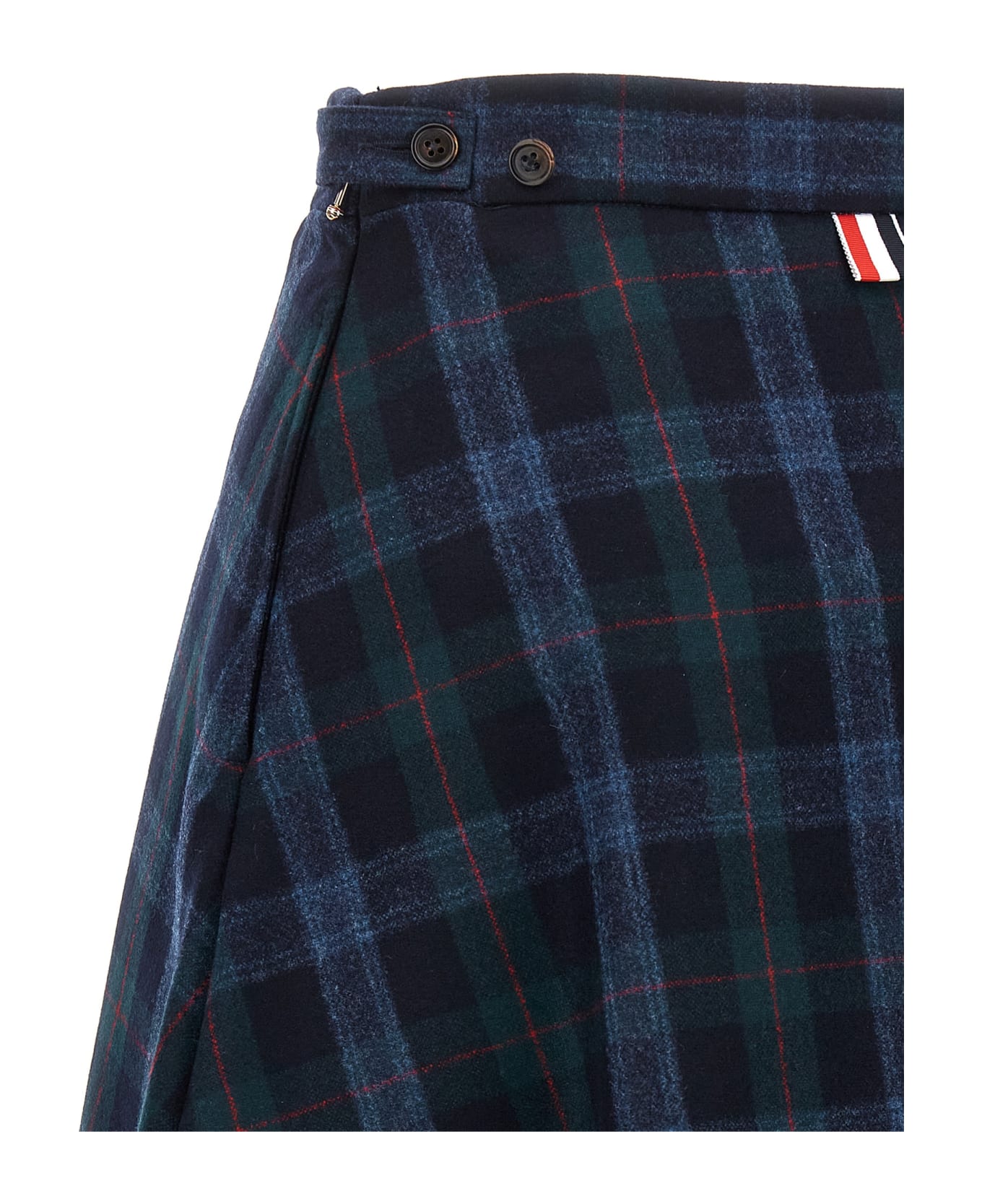 Thom Browne Check Skirt - Multicolor