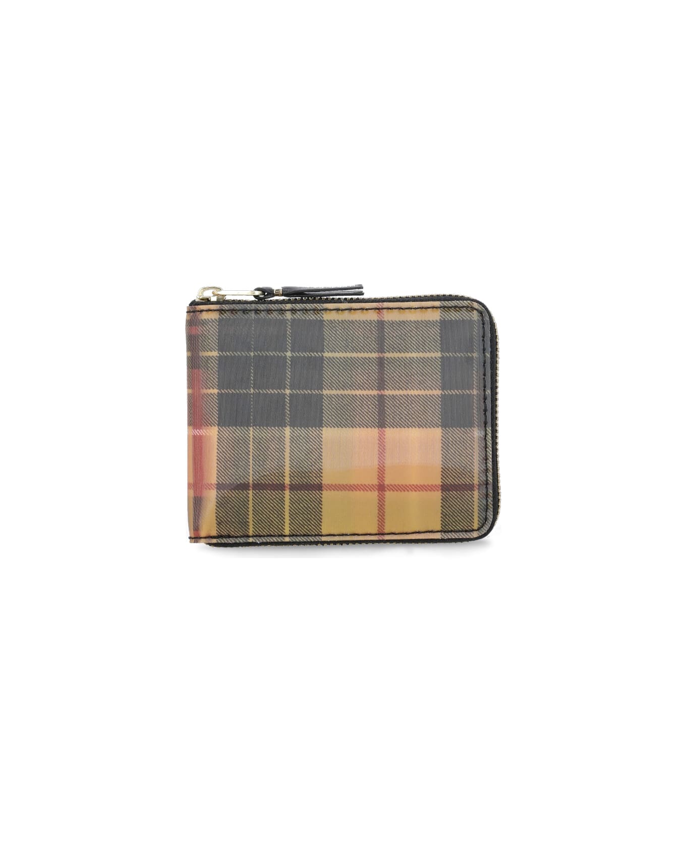 Comme des Garçons Wallet Wallet With A Tartan Pattern Wallet - RED/YELLOW 財布