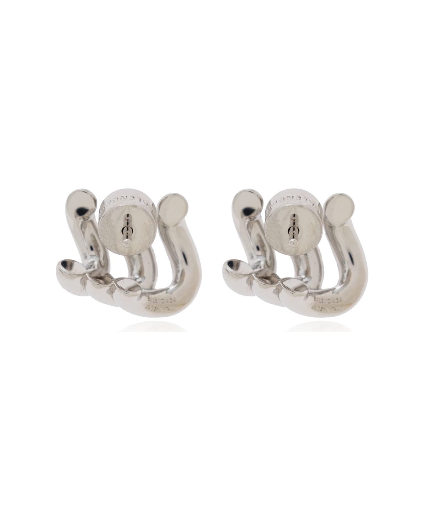 Balenciaga Loop Trio Earrings - Shiny silver