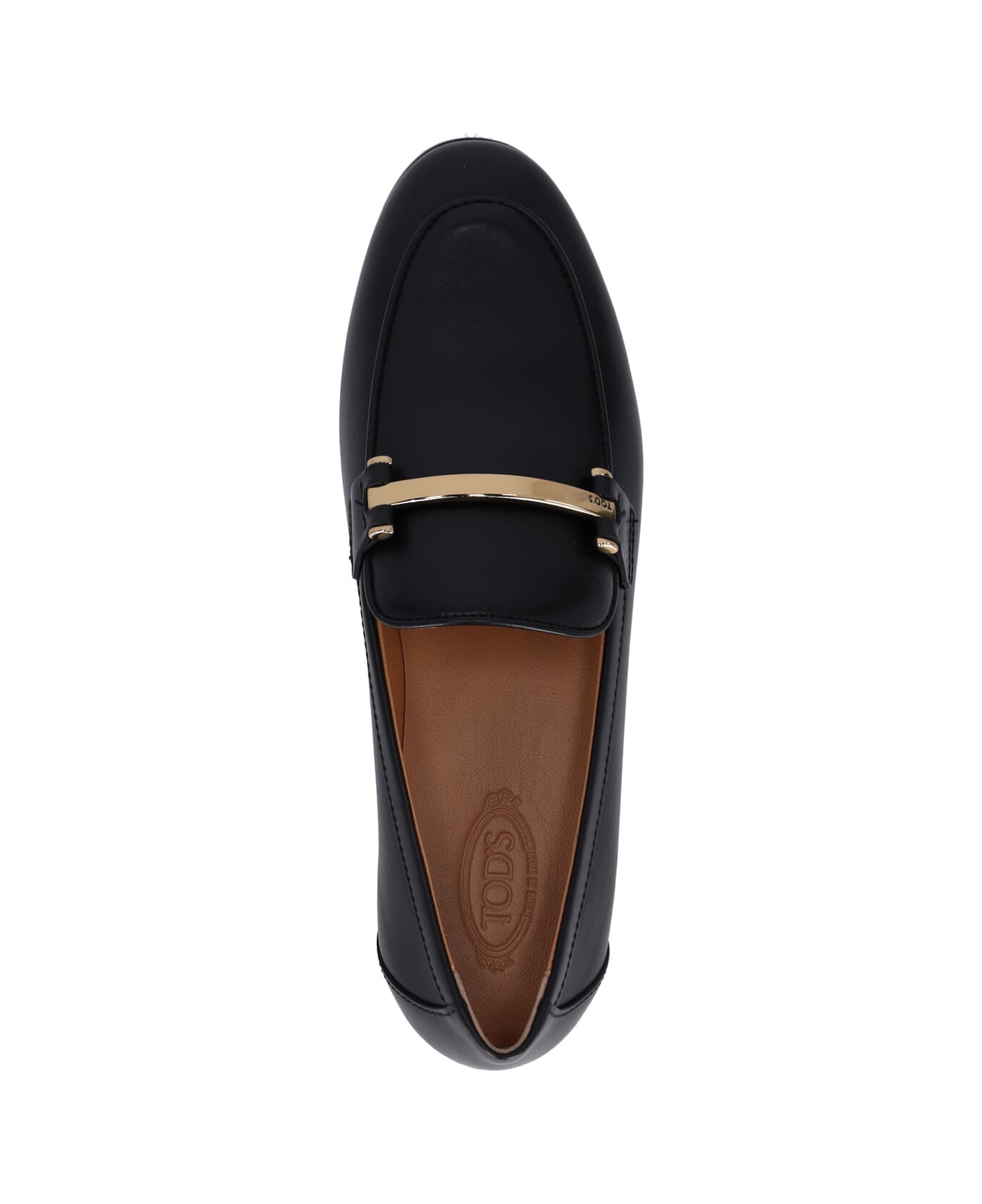 Tod
s Leather Loafers - BLACK