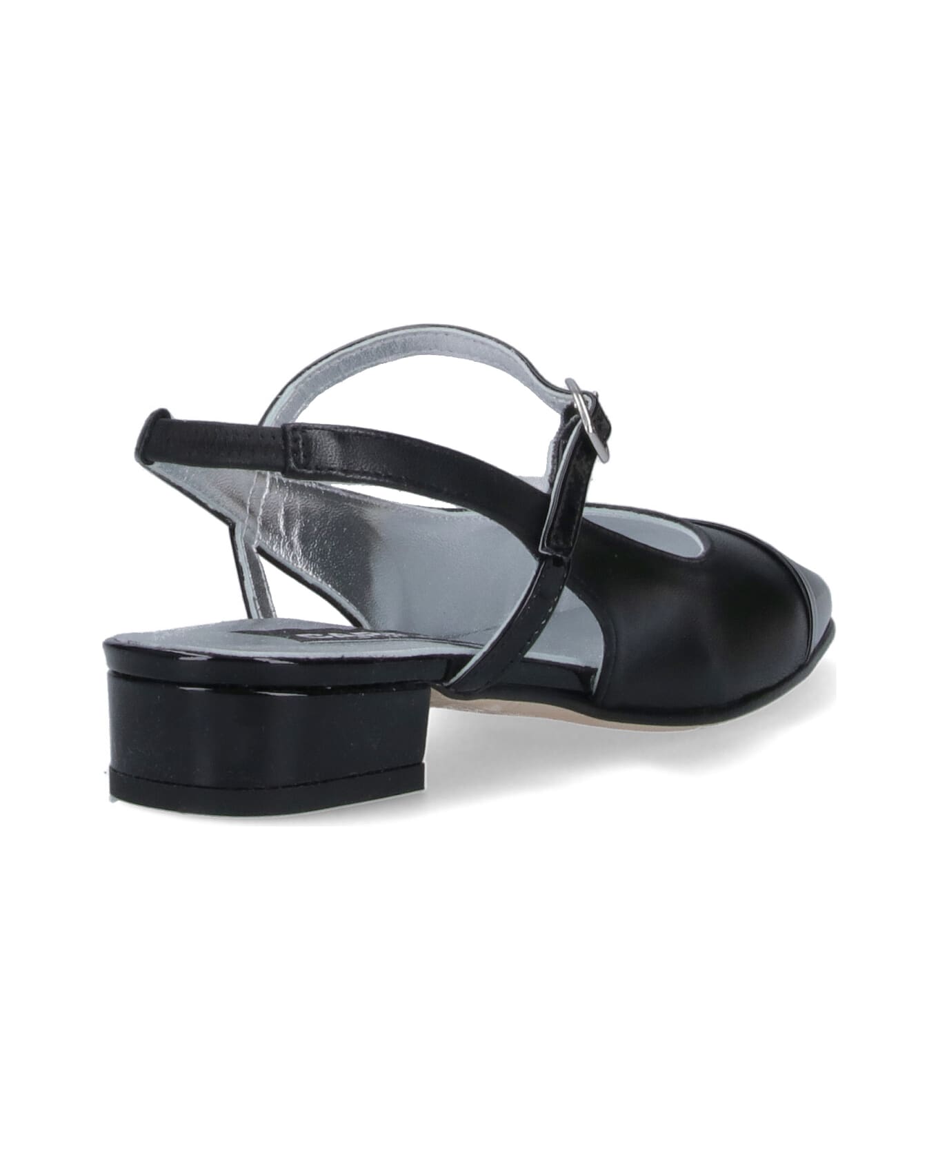 Carel "oceano" Slingback Mules - Black  