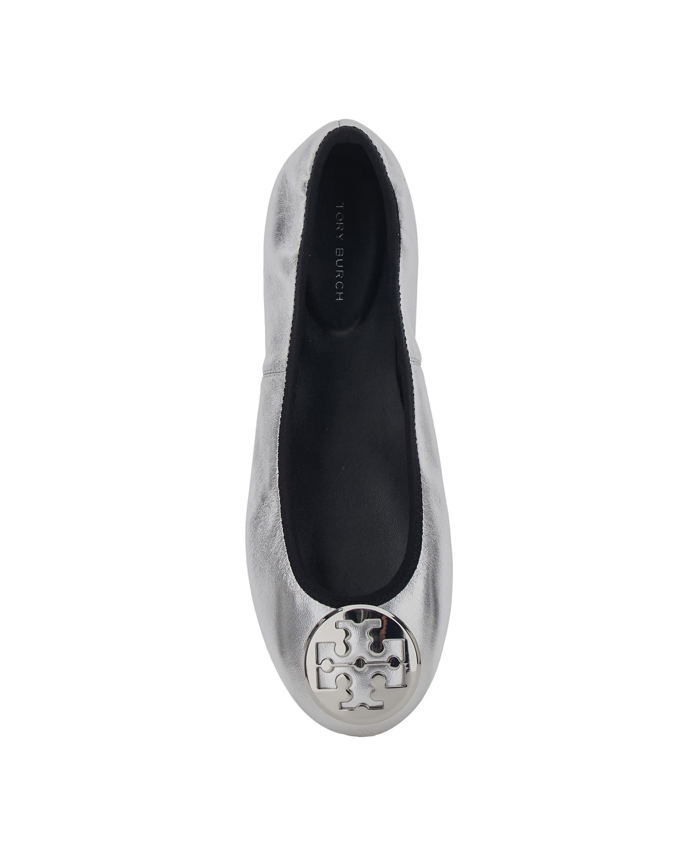 Tory Burch 'reva Travel' Ballet Flats - Metallic