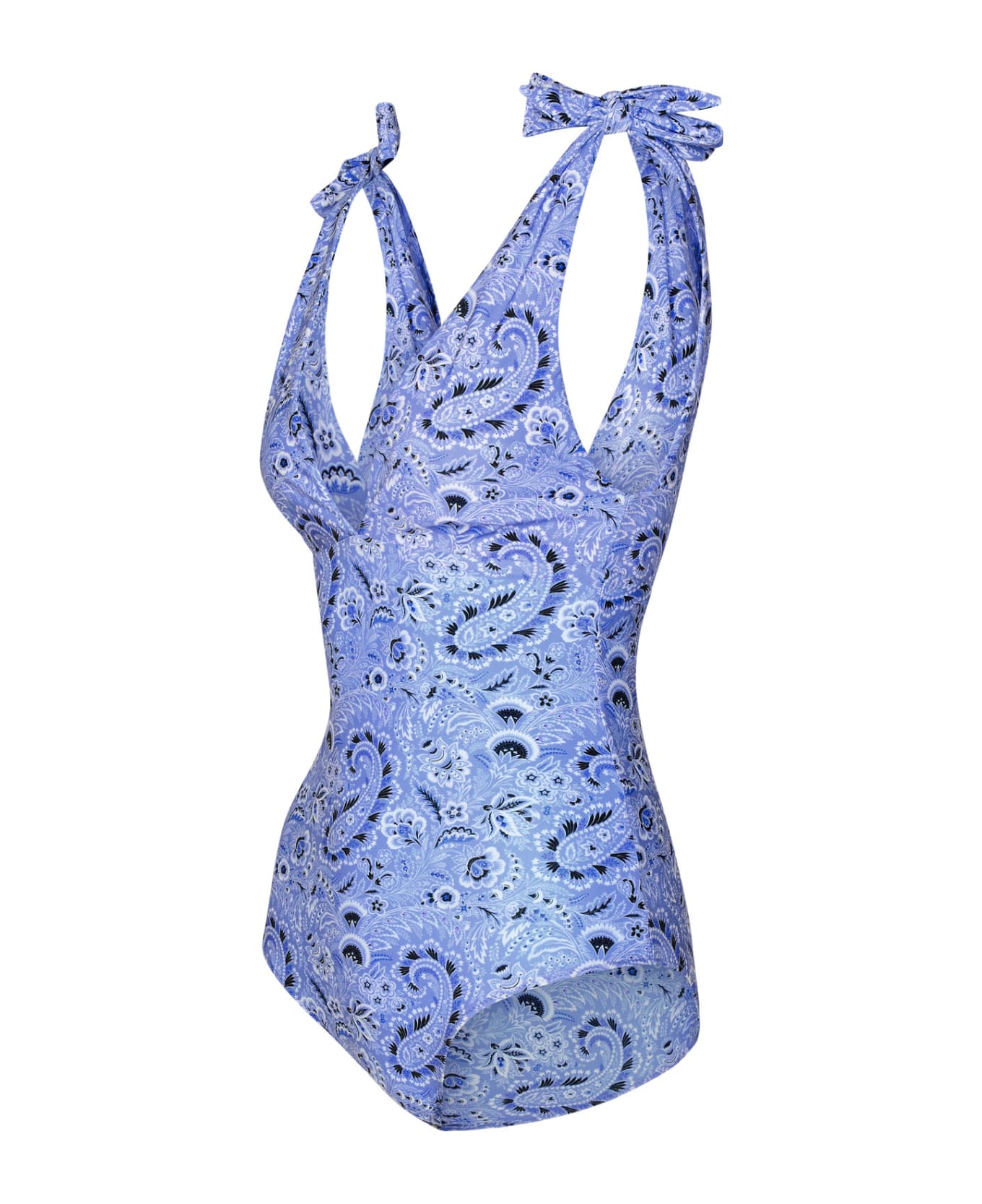 Etro Light Blue Swimsuit In Polyamide Blend - Light Blue