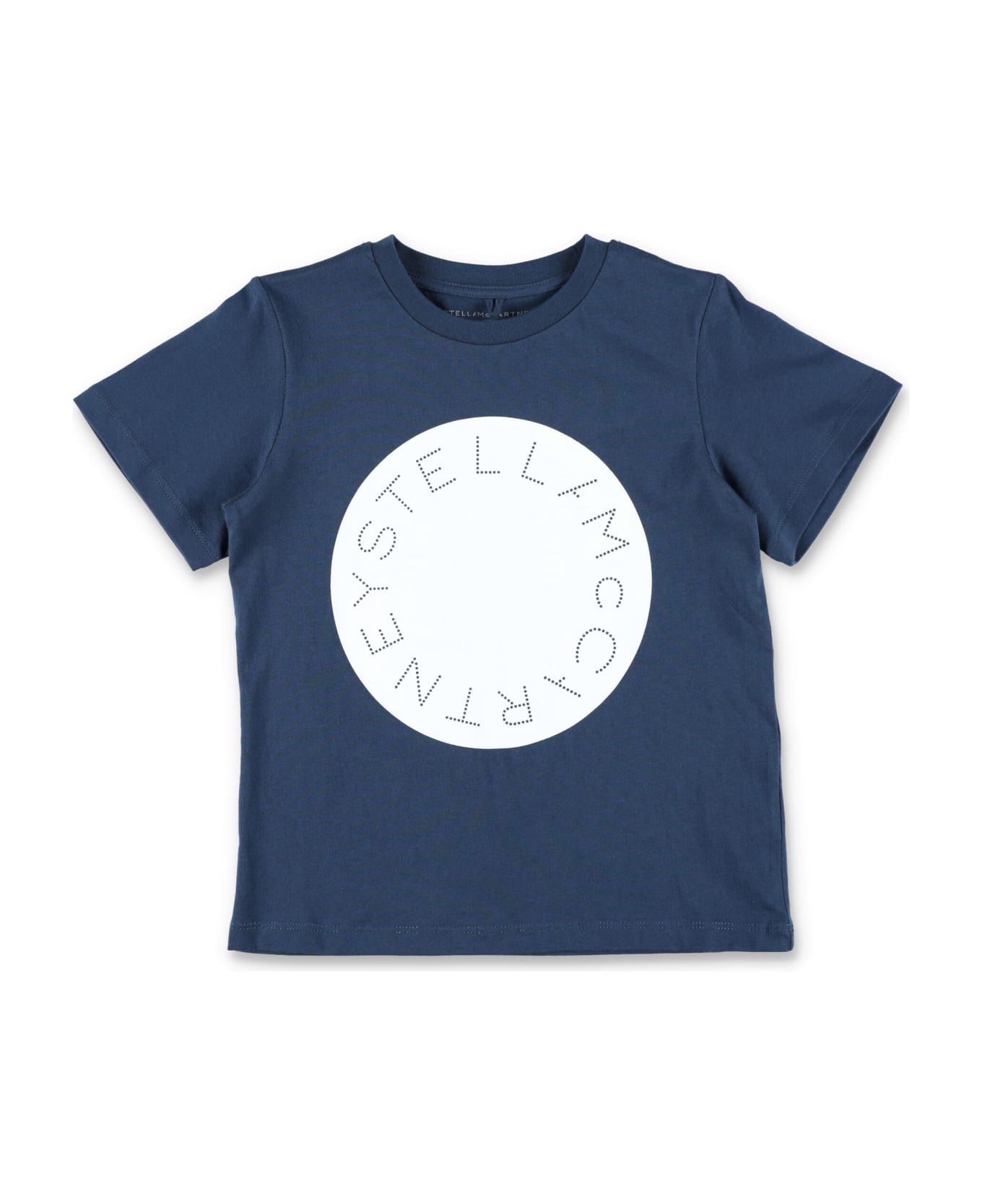Stella McCartney Kids Circle Logo T-shirt - BLUE