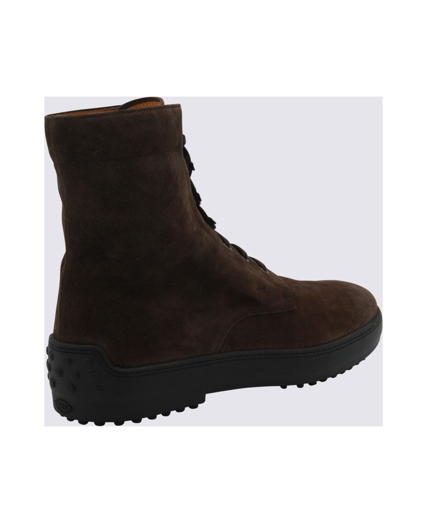 Tod
s Dark Brown Leather Boots - COFFEE