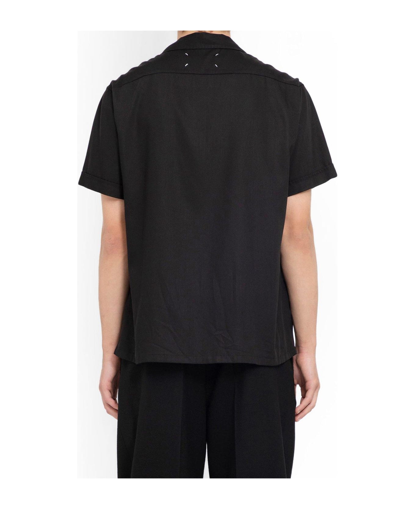 Maison Margiela Short-sleeved Buttoned Shirt - Black