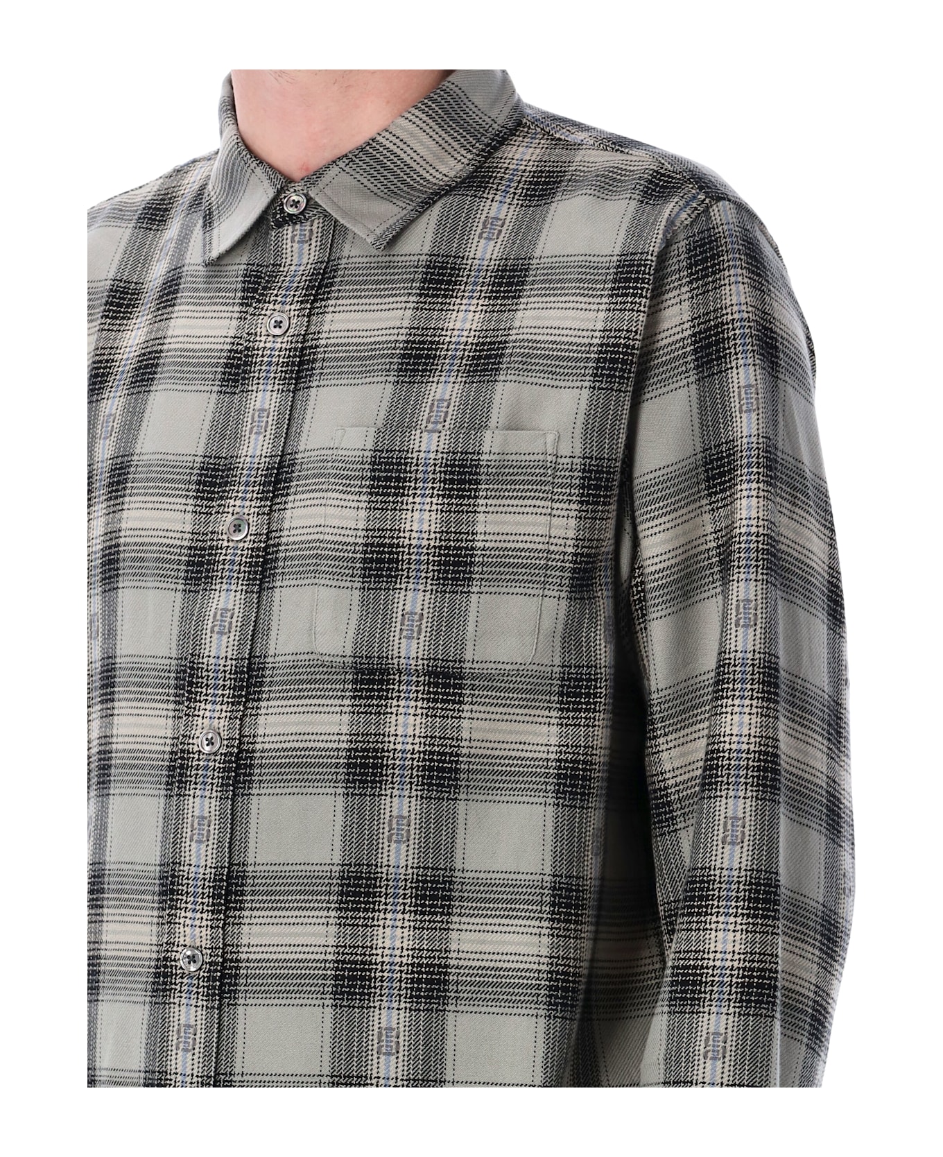Stussy Motif Plaid Shirt - GREY