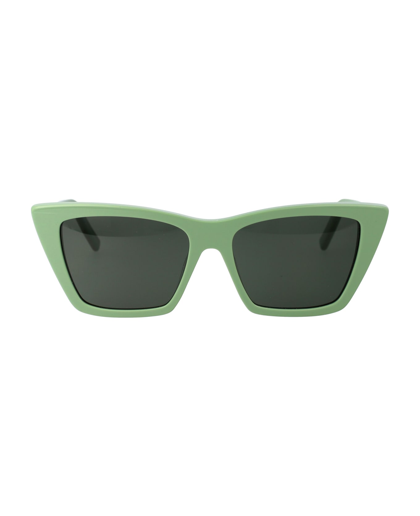 Saint Laurent Eyewear Sl 276 Mica Sunglasses - 057 GREEN GREEN GREY