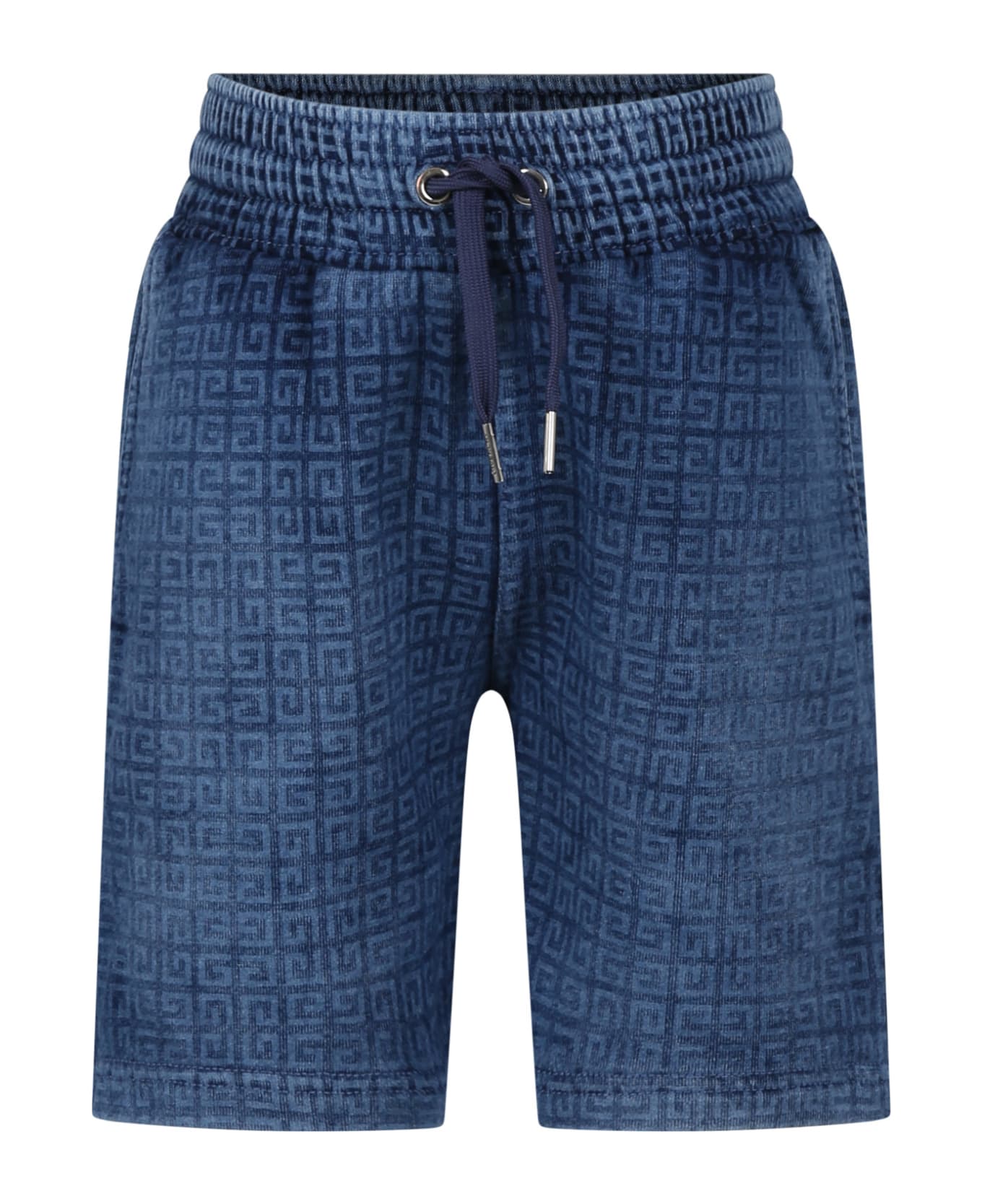 Givenchy Blue Sports Shorts For Boy - Blue
