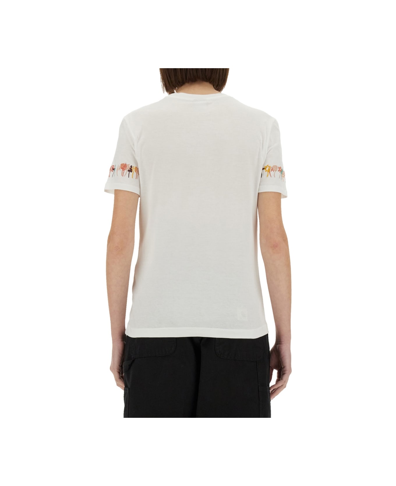PS by Paul Smith T-shirt With Embroidery - WHITE