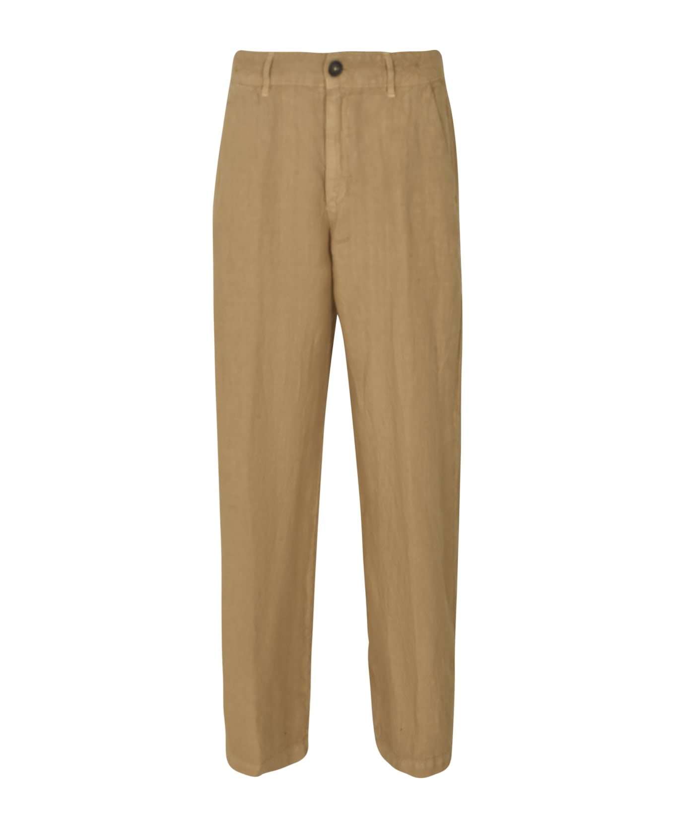 Massimo Alba Straight Buttoned Trousers - Sand
