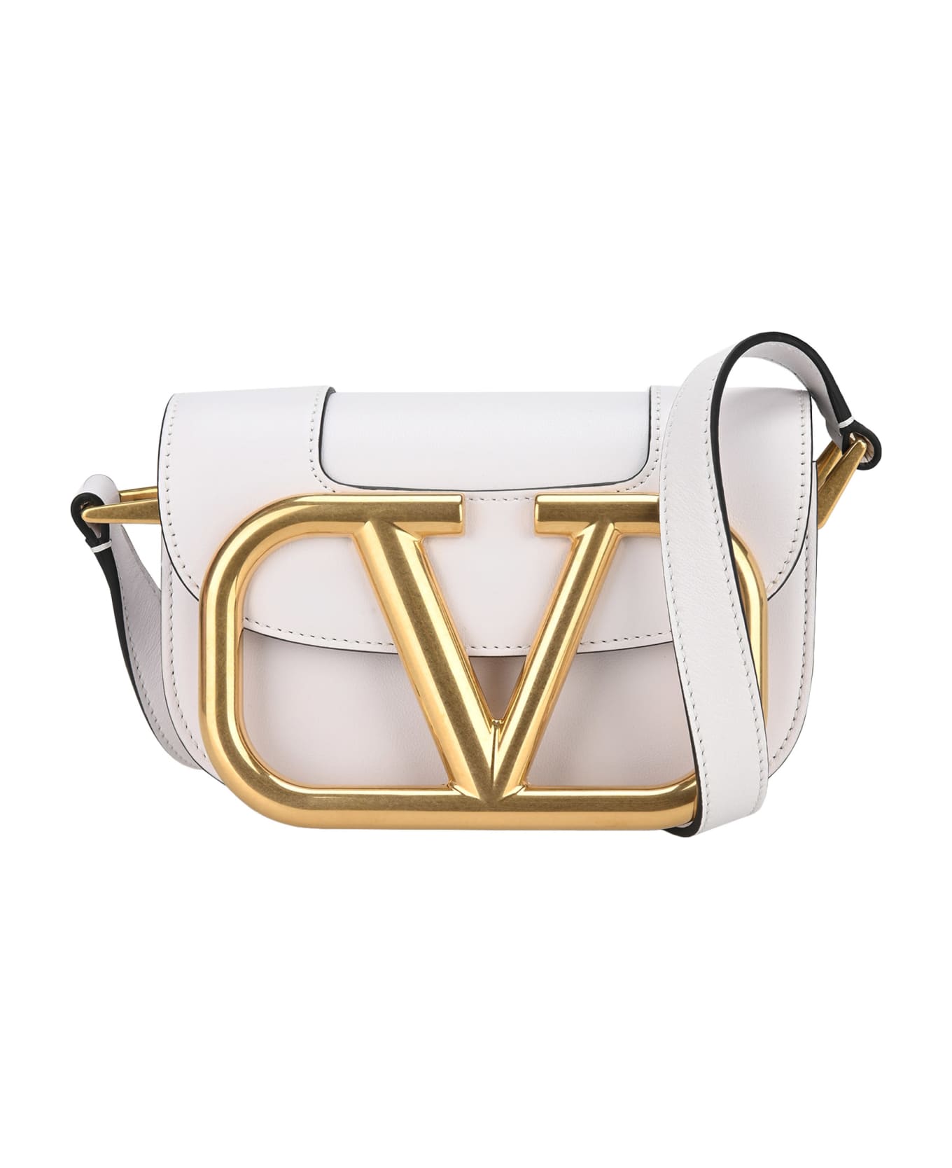 Valentino Small Supervee Crossbody Bag - WHITE