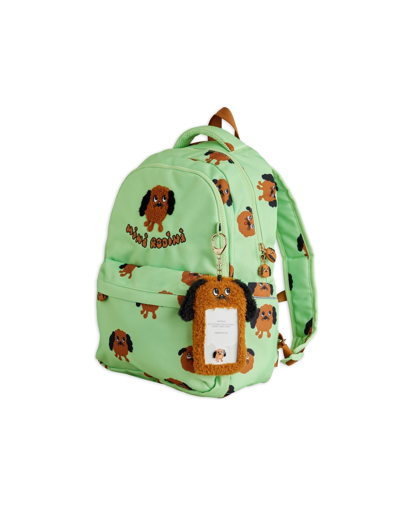 Mini Rodini Backpack "doggies" - GREEN