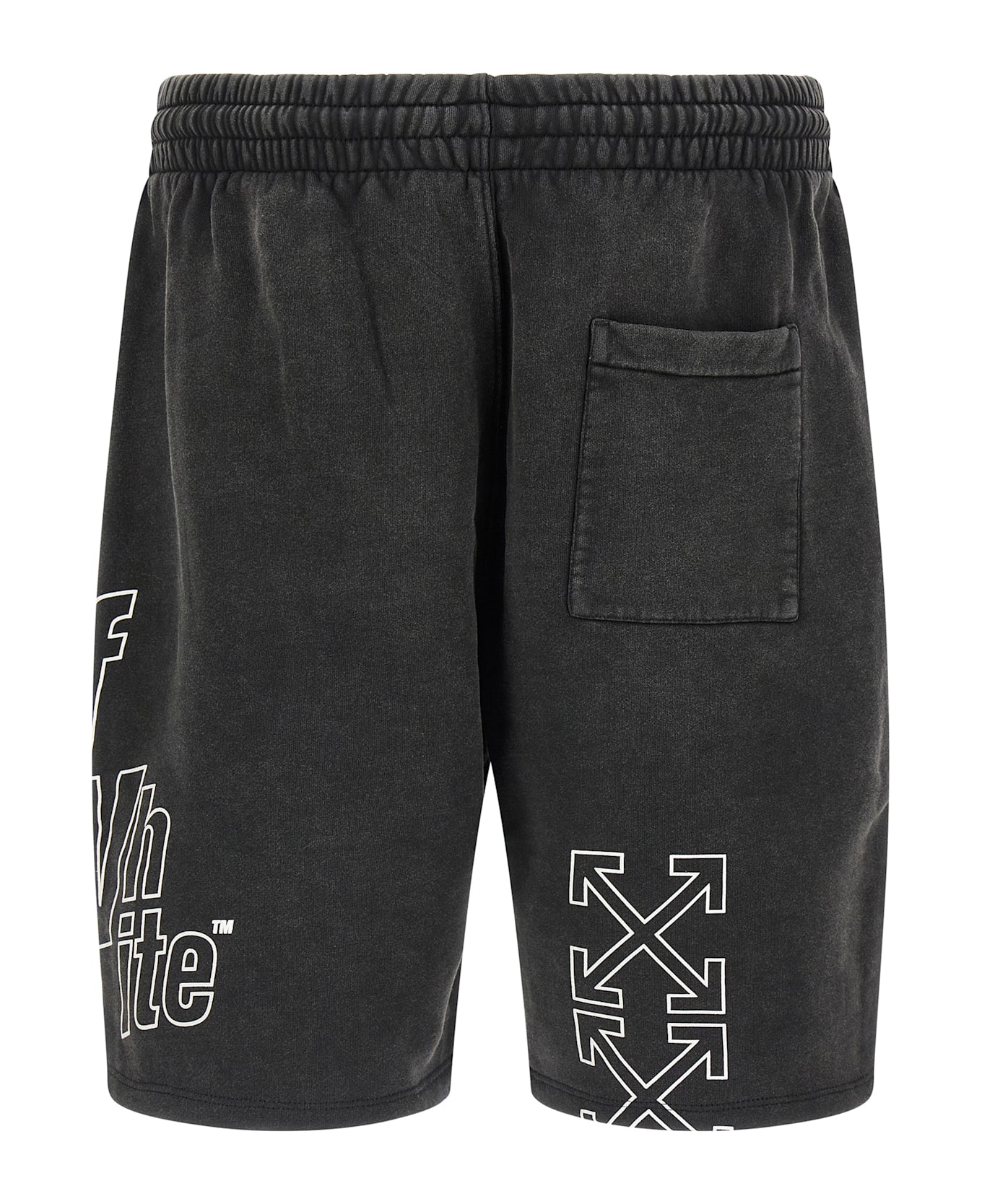 Off-White 
outline Arrow Skate
 Bermuda Shorts - Black  