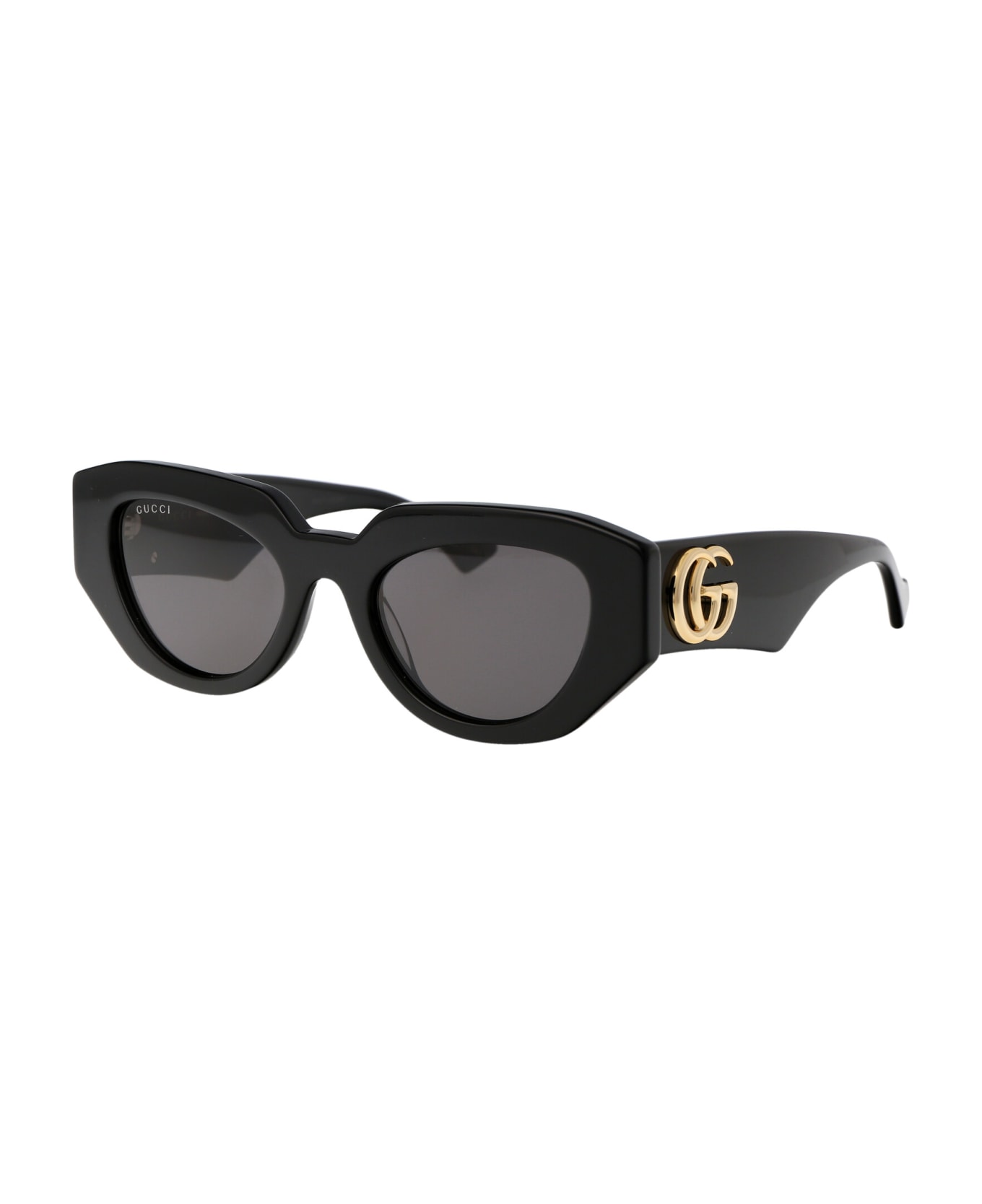 Gucci Eyewear Gg1421s Sunglasses - 001 BLACK BLACK GREY