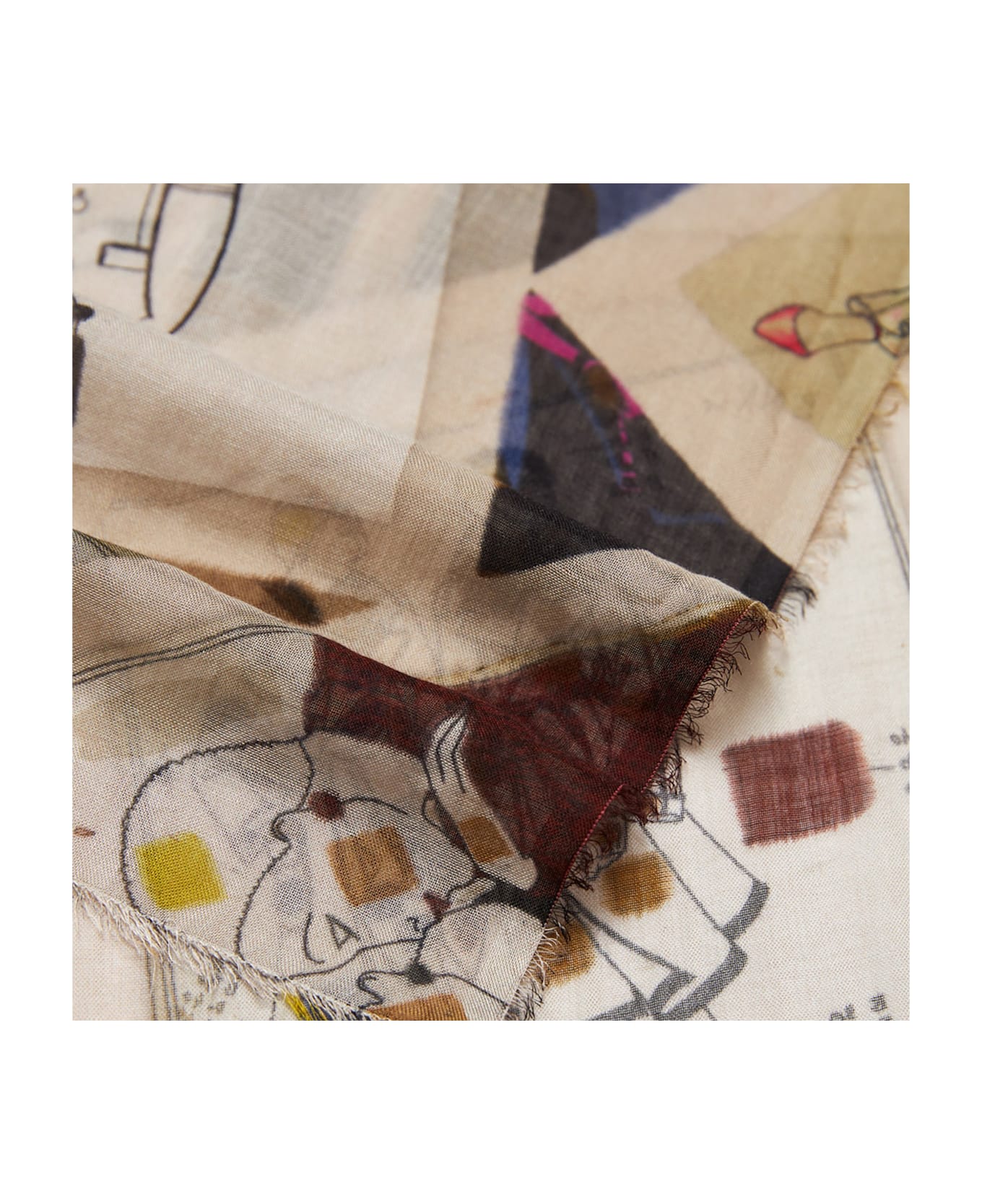 Faliero Sarti Model Scarf - MultiColour