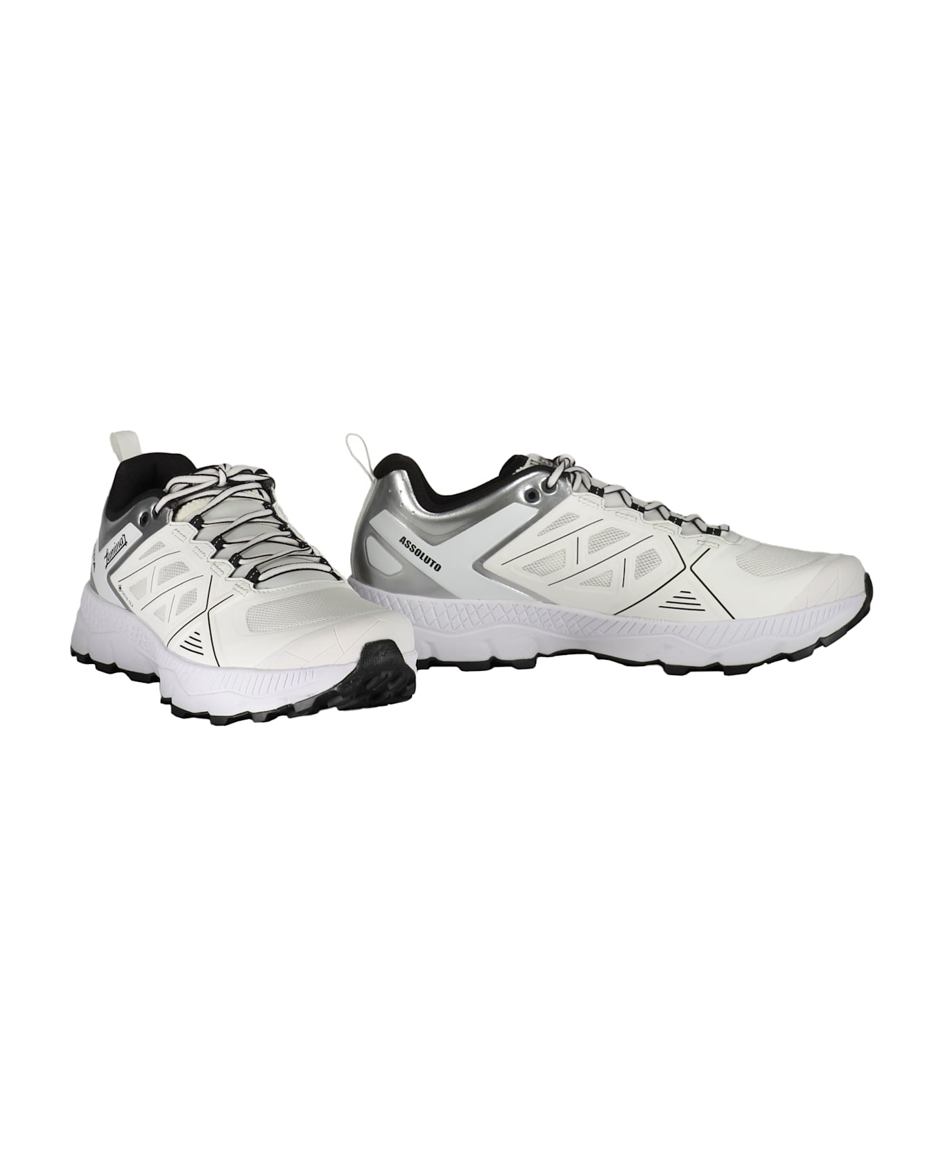 Herno Laminar Contrasting Color Details Sneakers - White