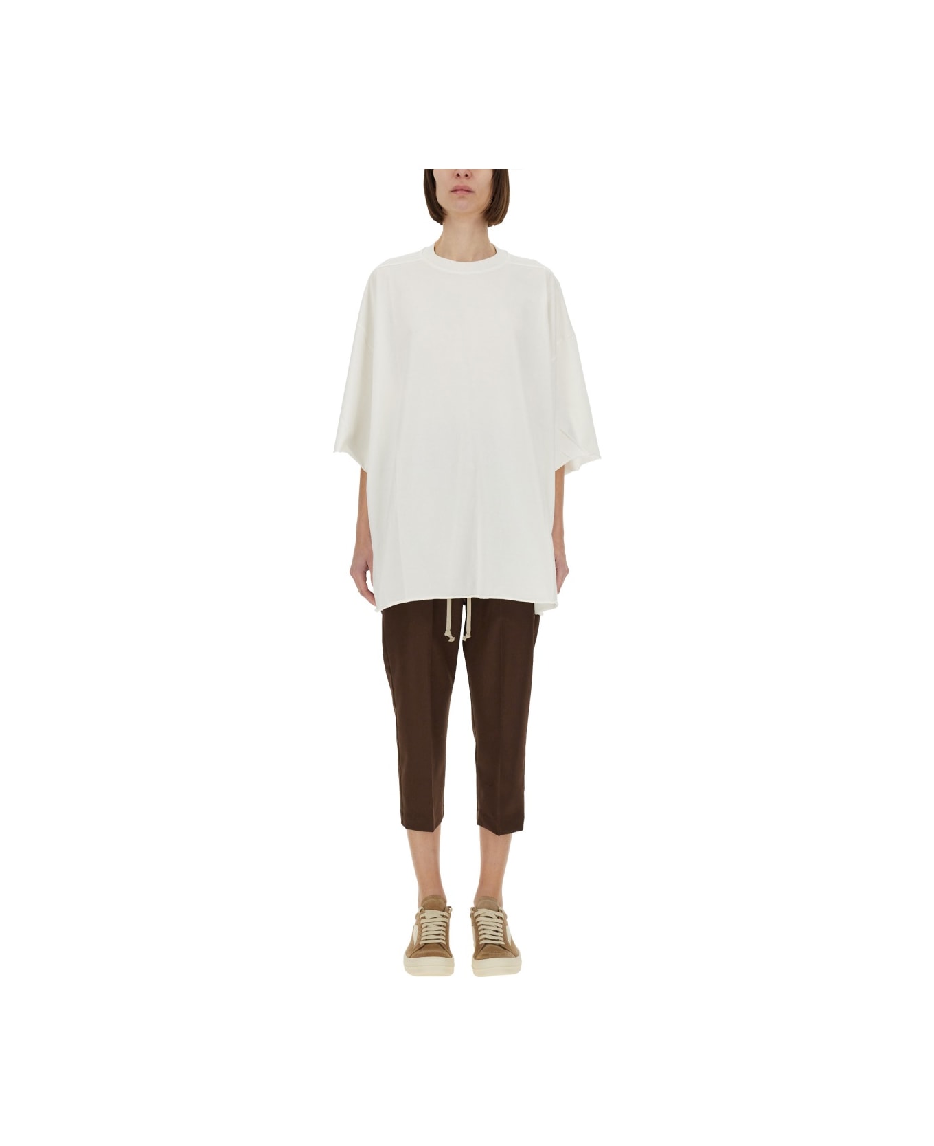 Rick Owens Oversize T-shirt - WHITE