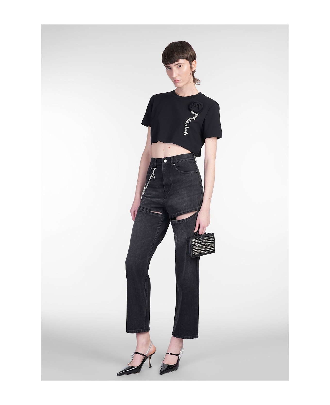 AREA Jeans In Black Denim - black