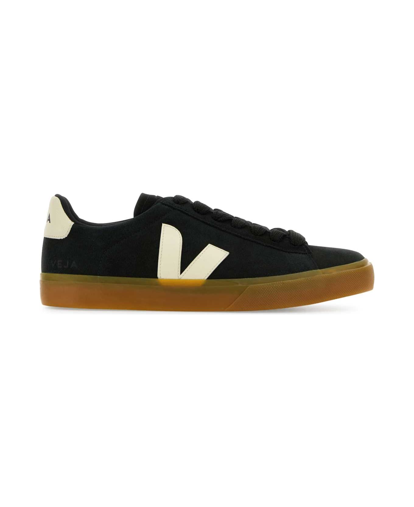 Veja Black Suede Campo Sneakers - BLACKPIERRE
