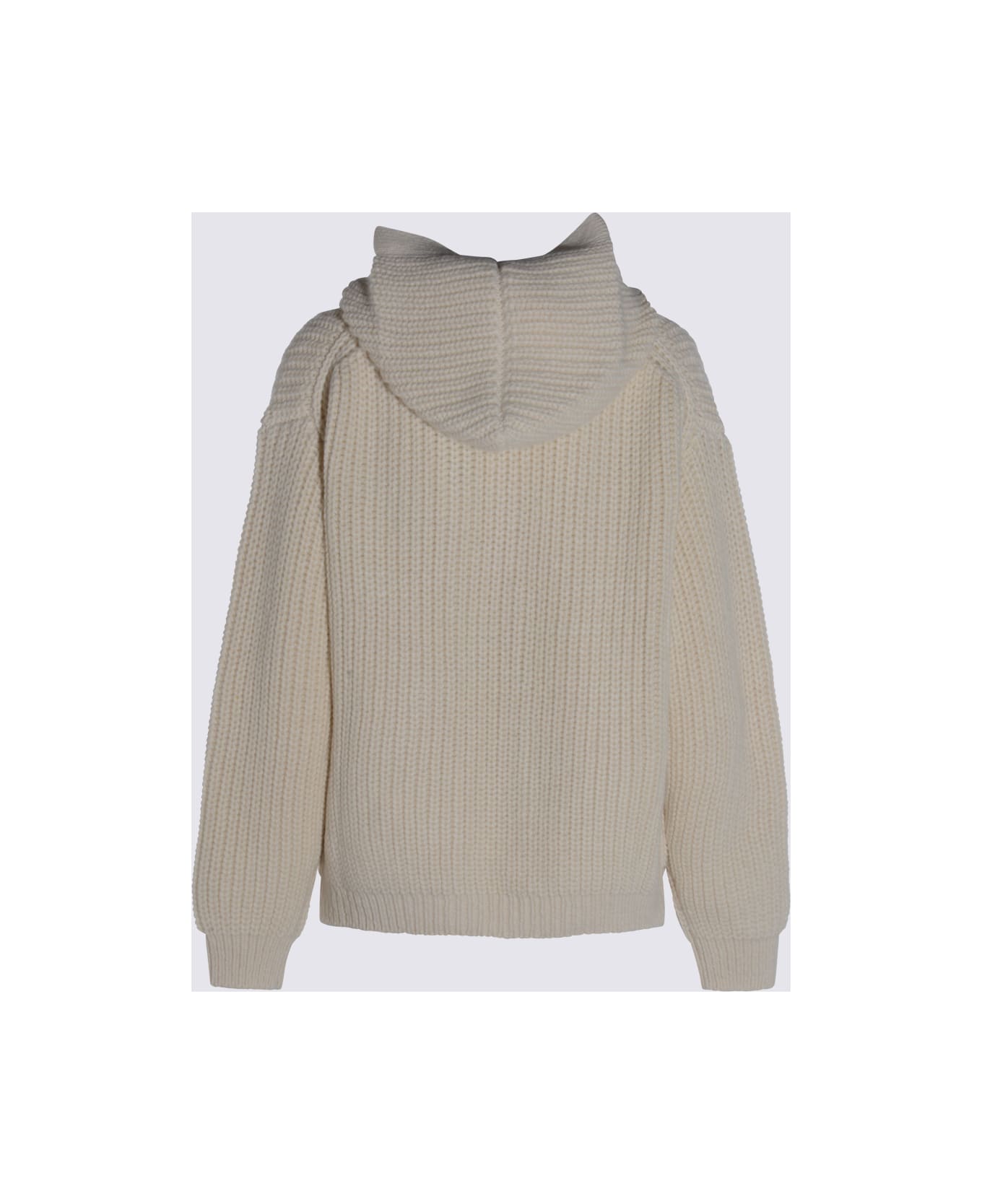 Malo White Wool Knitwear