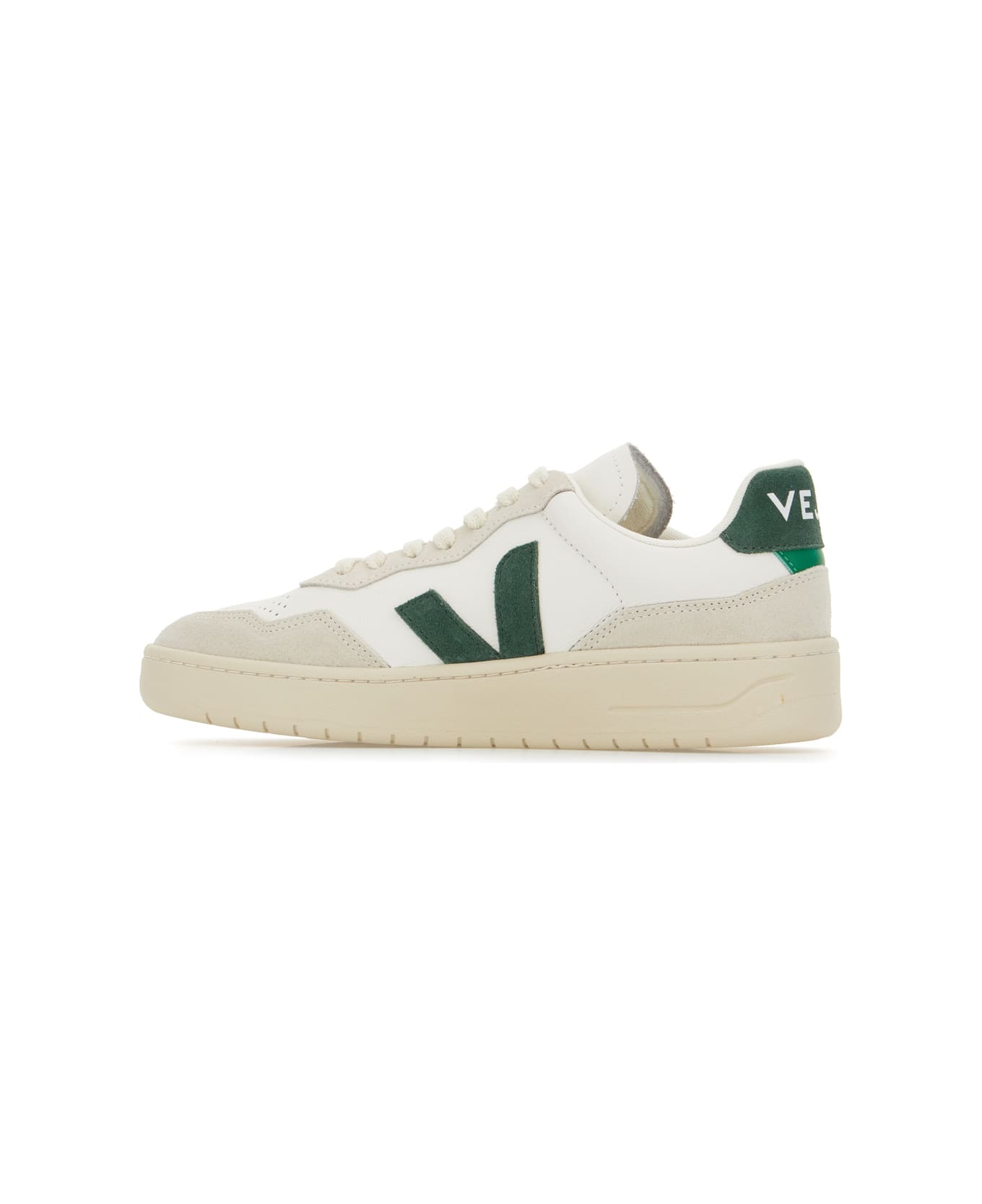 Veja Multicolor Leather V-90 Sneakers - EXTRA WHITE CYPRUS
