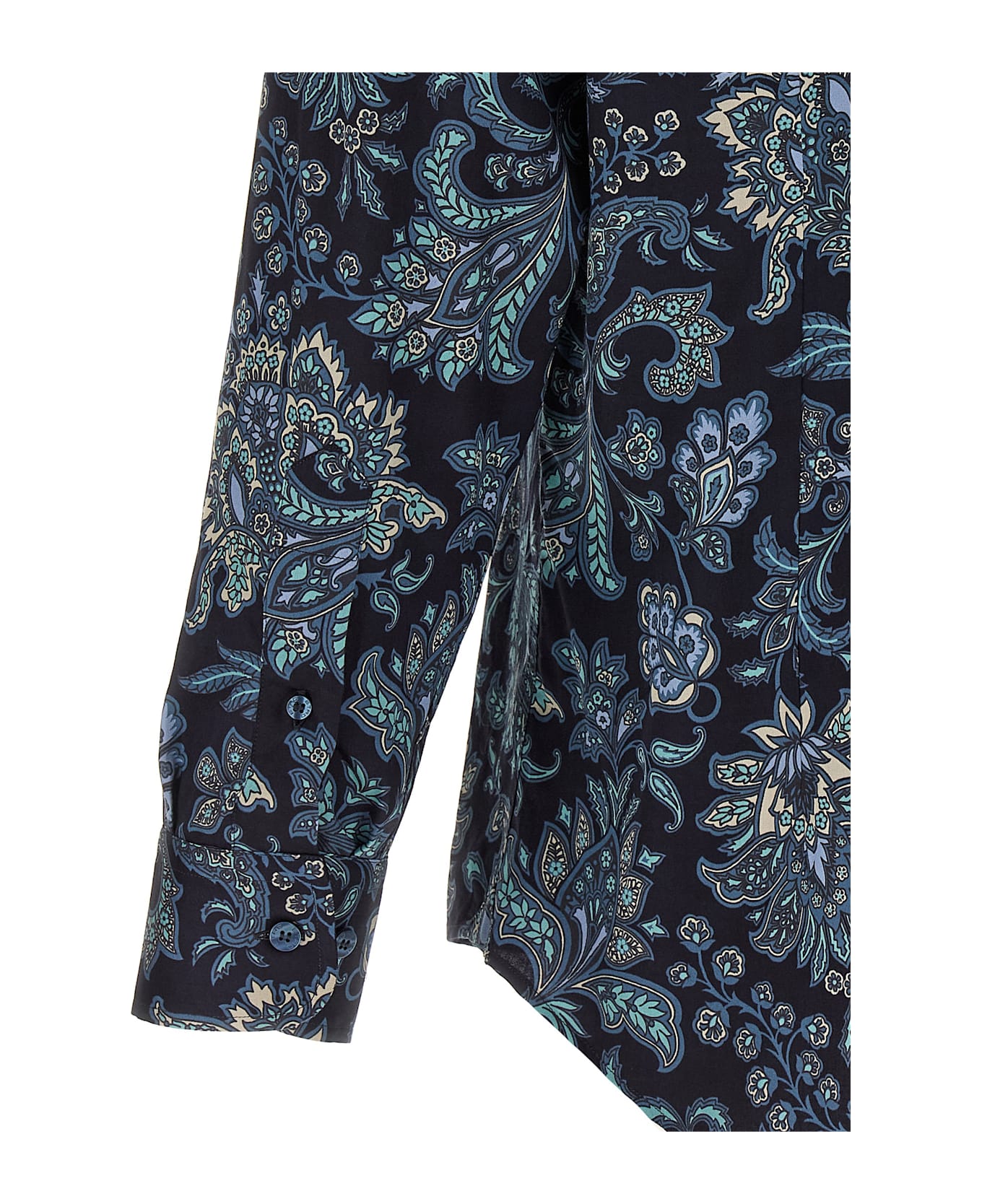 Etro Floral Paisley Cotton Shirt - Blue