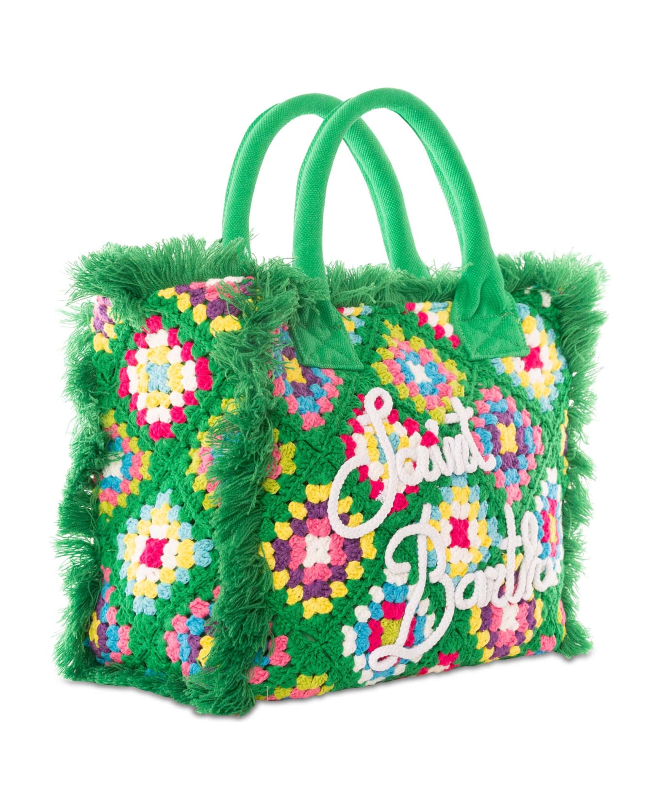 MC2 Saint Barth Vanity Crochet Shoulder Bag - GREEN