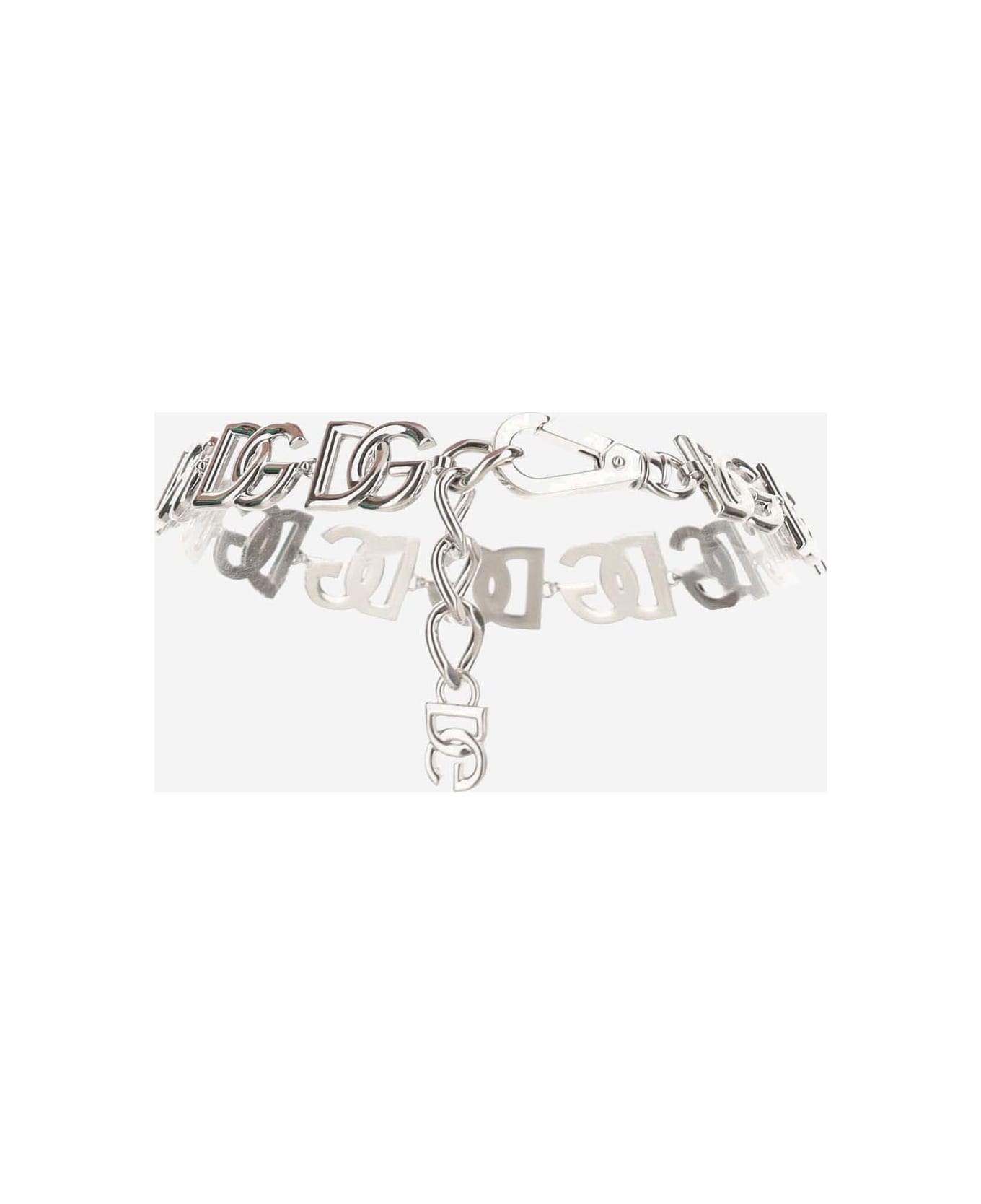 Dolce & Gabbana Logo Necklace - Silver