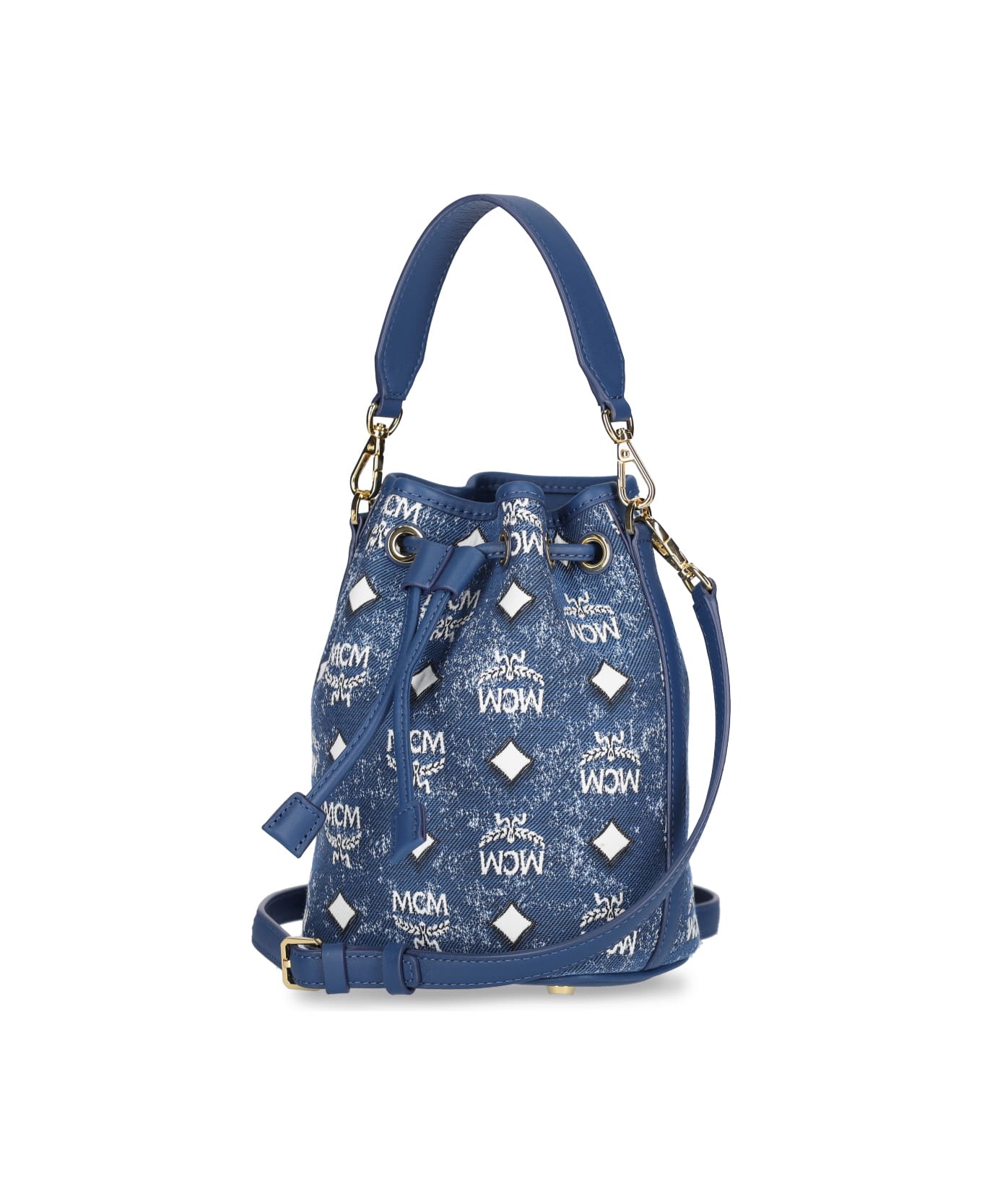 MCM Dessau Bucket Bag - Blue