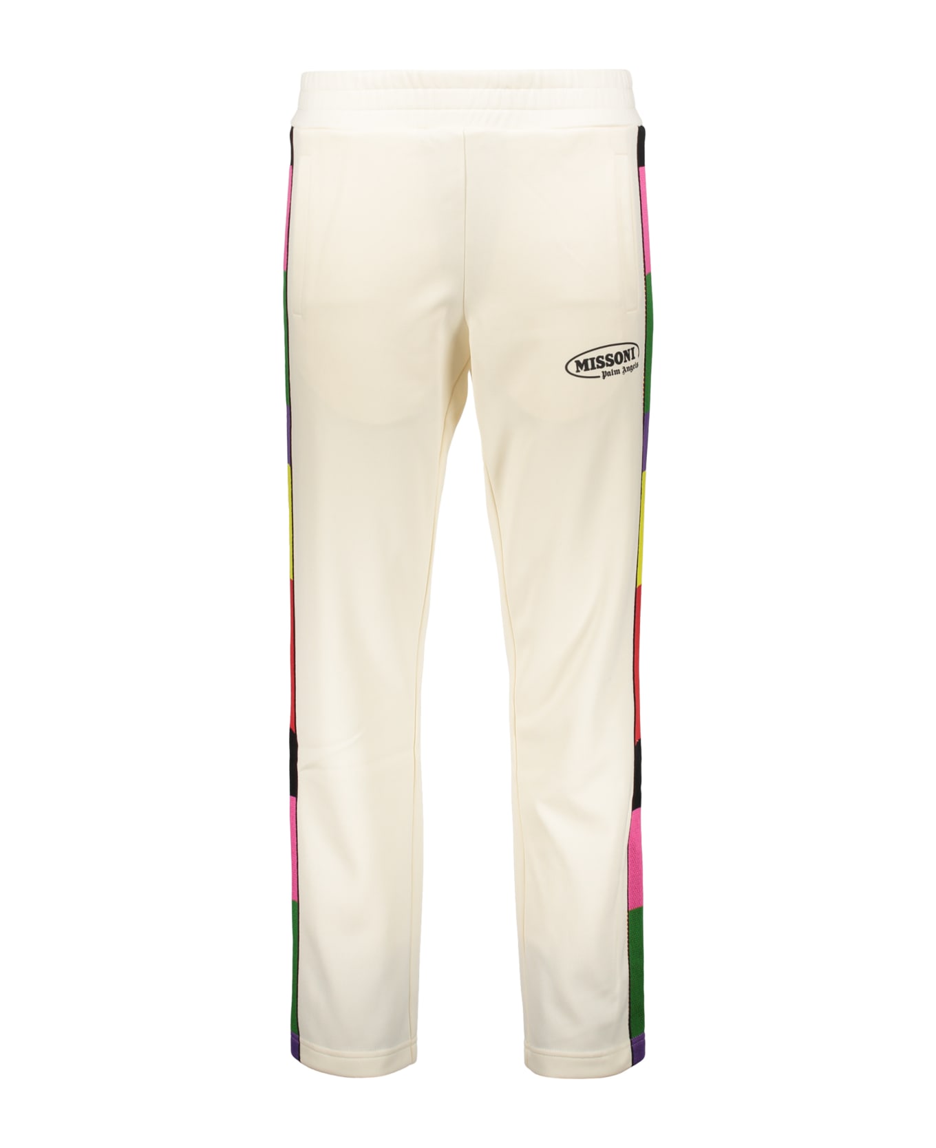 Palm Angels X Missoni Track-pants With Decorative Stripes - White ボトムス