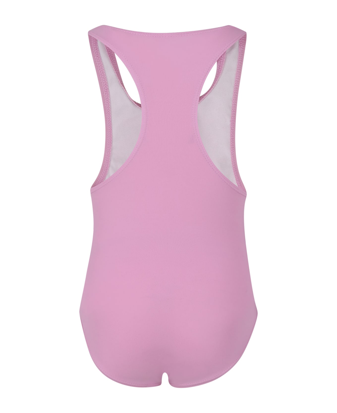 Stella Navy McCartney Kids Pink Swimsuit For Girl With Star - Pink