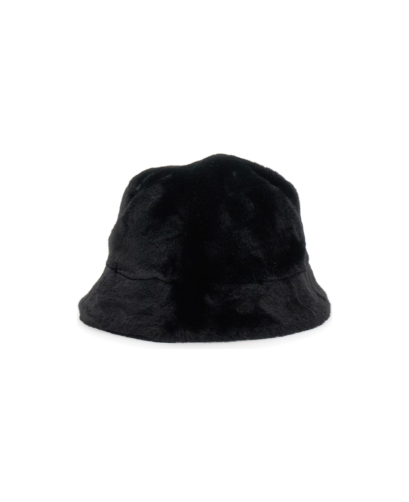 Apparis 
amara
 Black Bucket Hat In Eco Fur Woman - Black