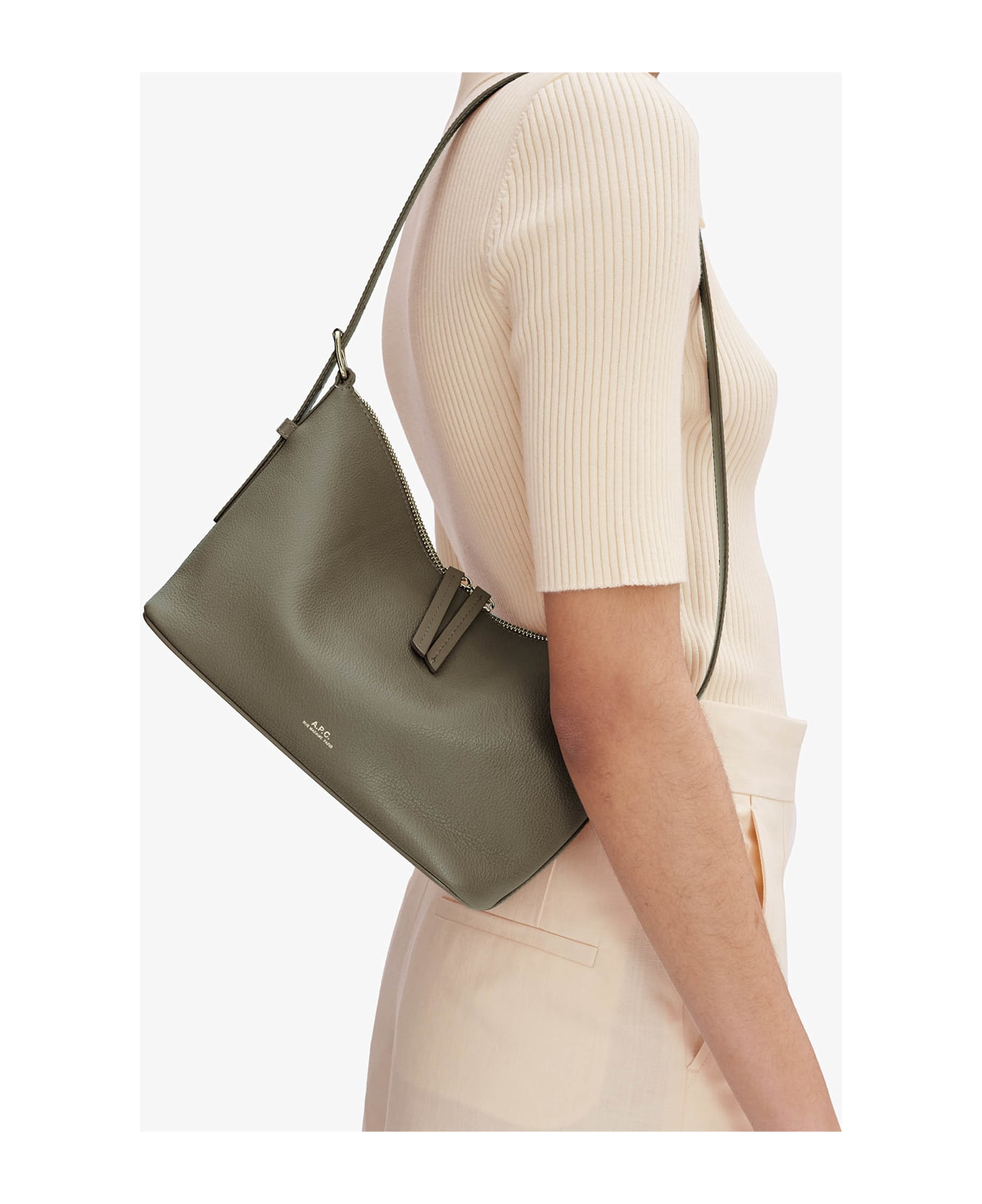 A.P.C. Sac Vera Shoulder - Baj Taupe Fonce