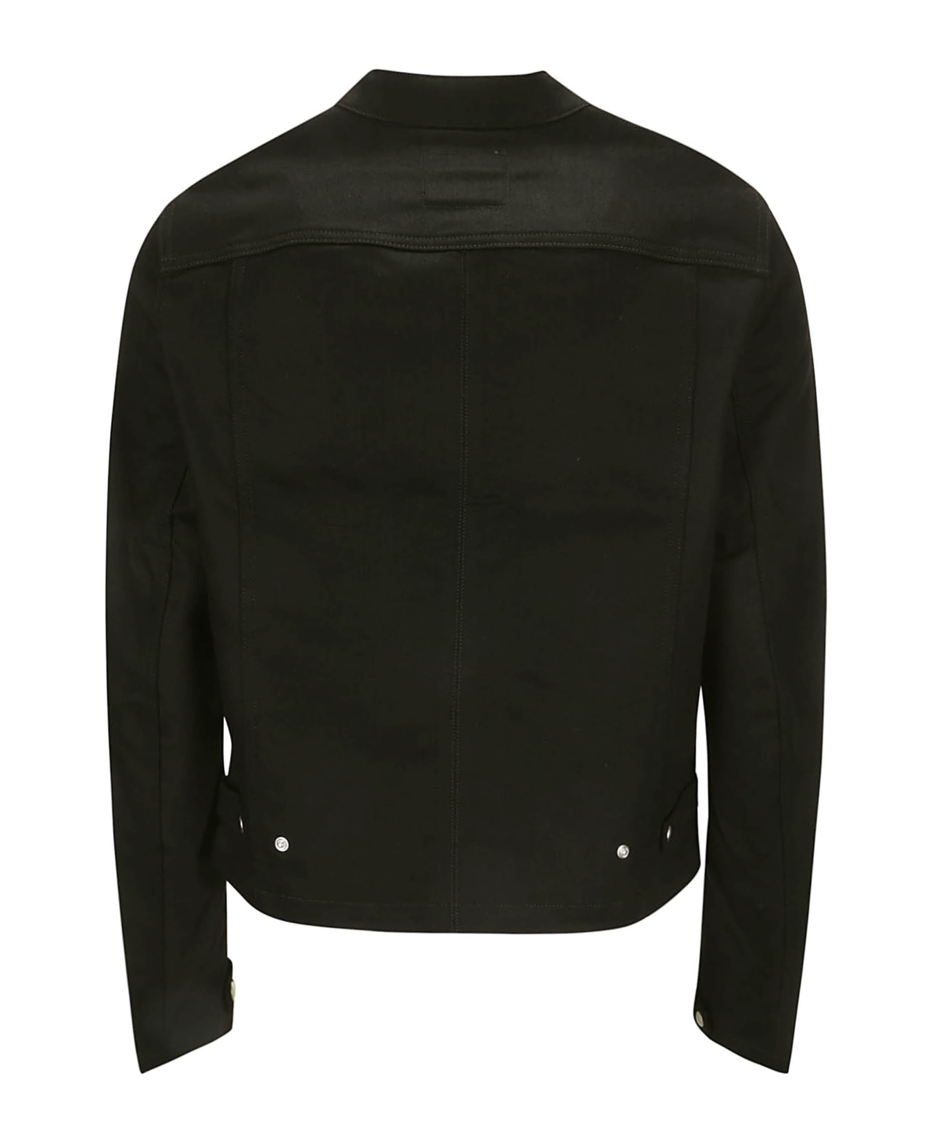 Courrèges Iconic Black Denim Biker Jacket - BLACK