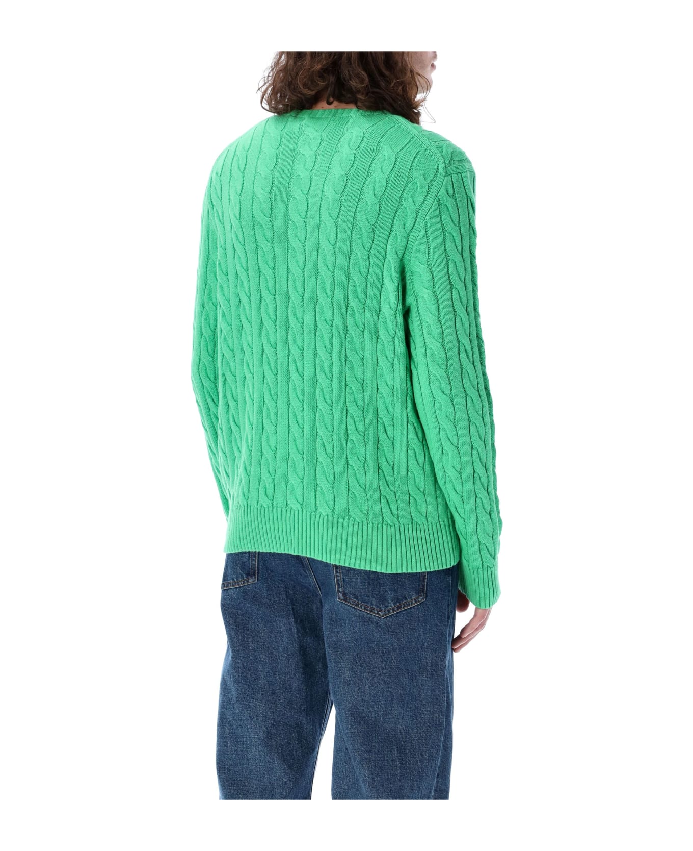 Polo Ralph Lauren Cable Knit Sweater - GREEN ニットウェア