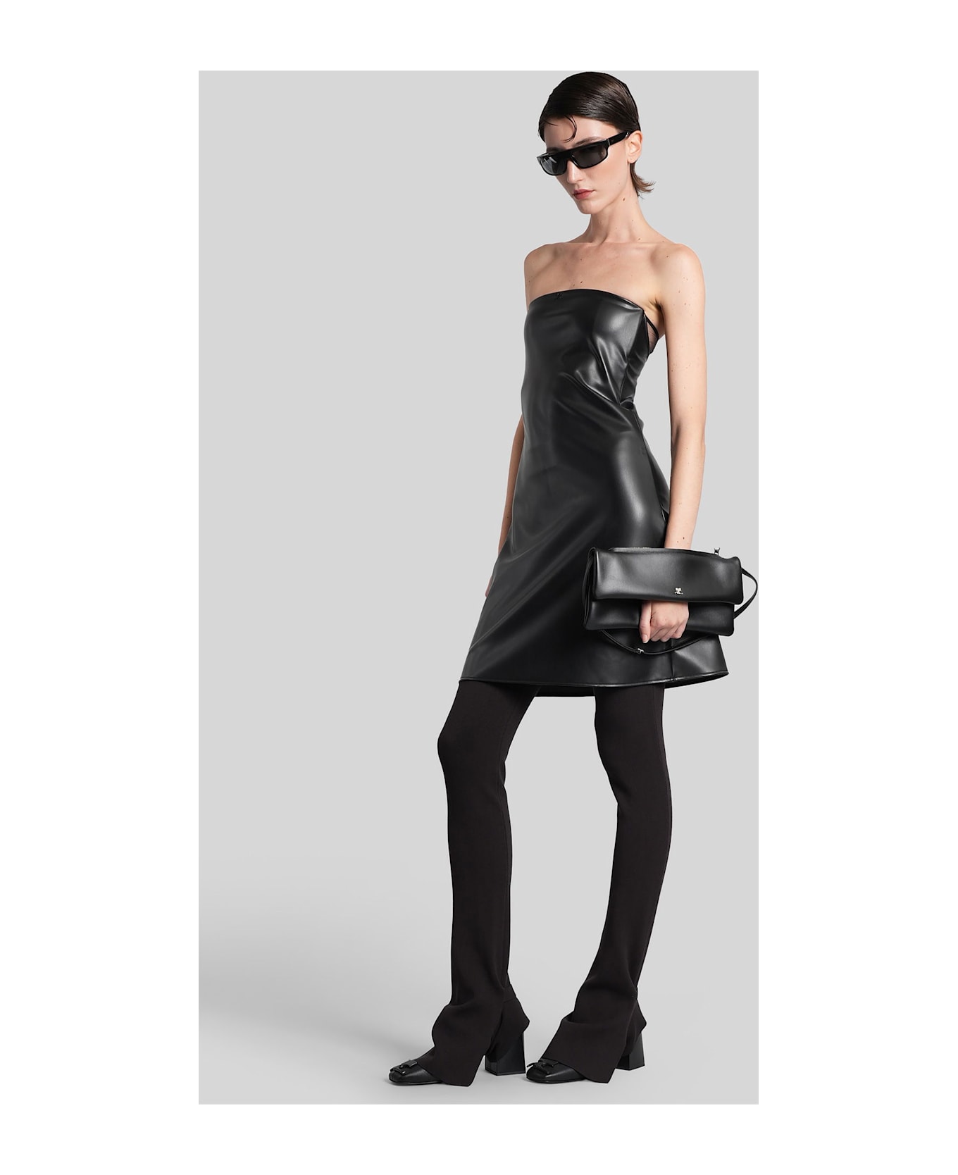 Courrèges Pants In Brown Wool - brown