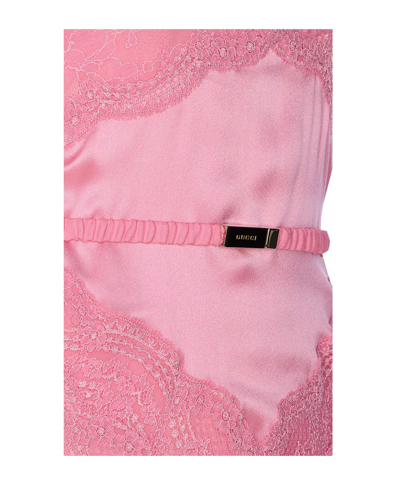 Gucci Silk Satin Dress - Pink