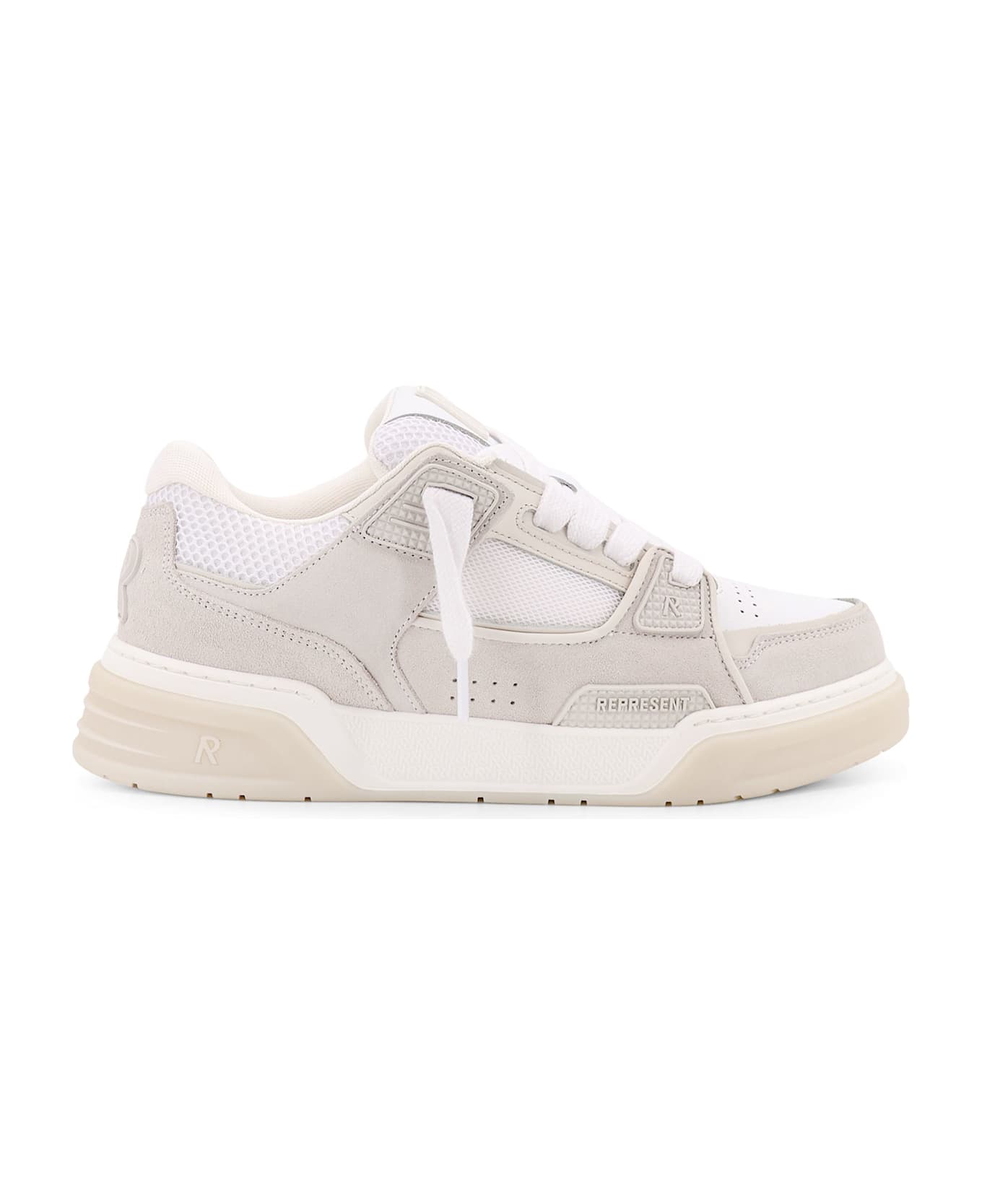 REPRESENT Studio Mesh And Suede Low-top Sneakers