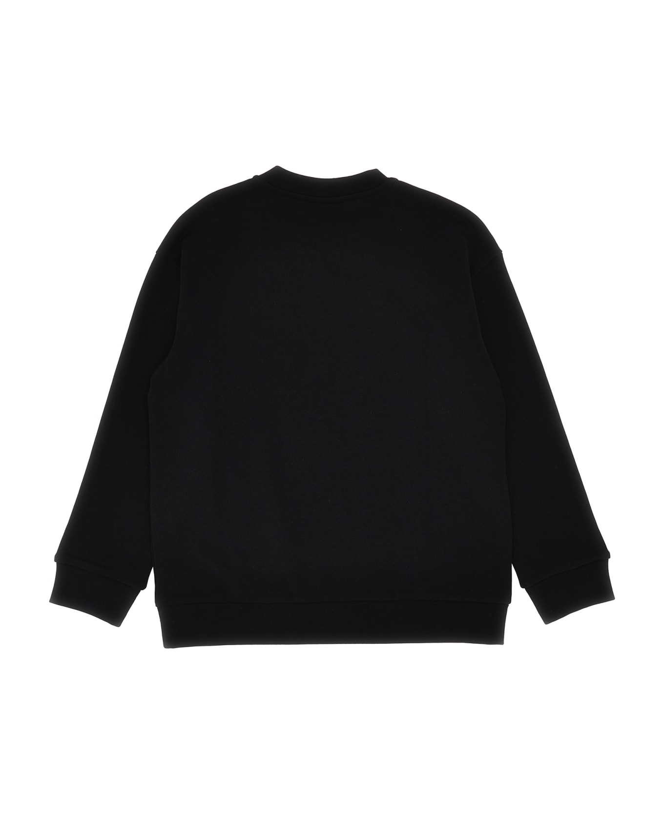 Fendi Logo Print Sweatshirt - Black Metal