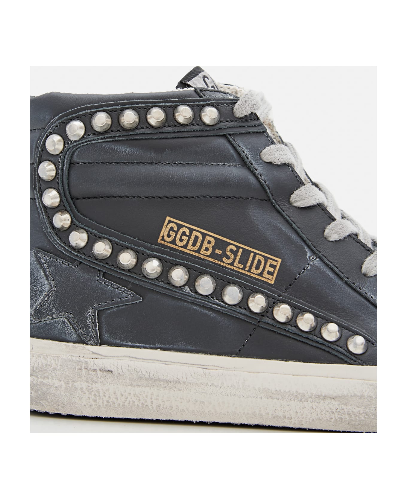 Golden Goose Slide Leather Sneakers - Nero
