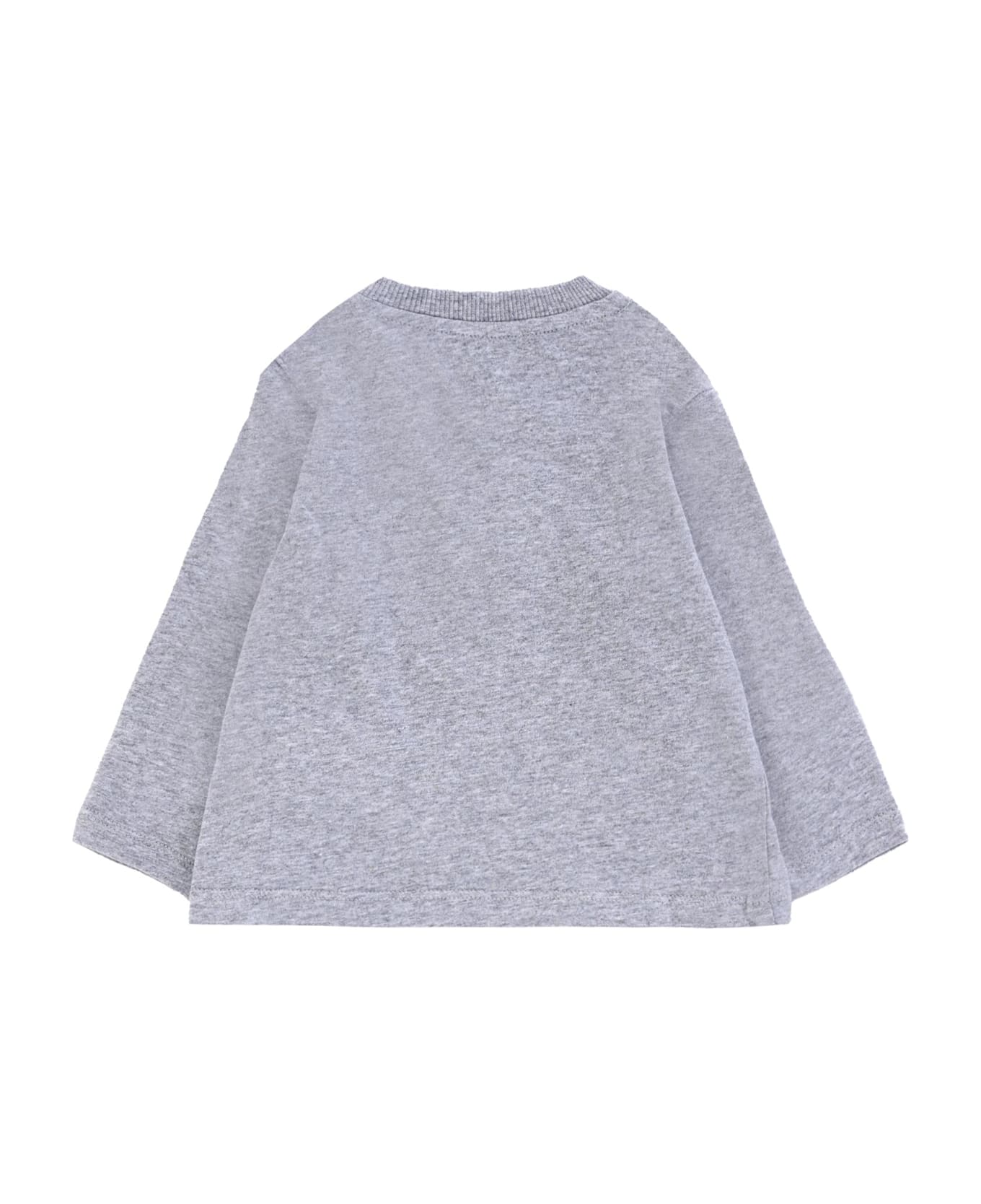 Moschino Grey T-shirt For Babykids With Teddy Bear - Grey