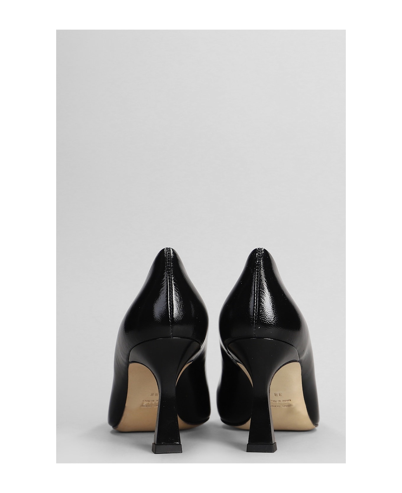 Julie Dee Pumps In Black Leather - black
